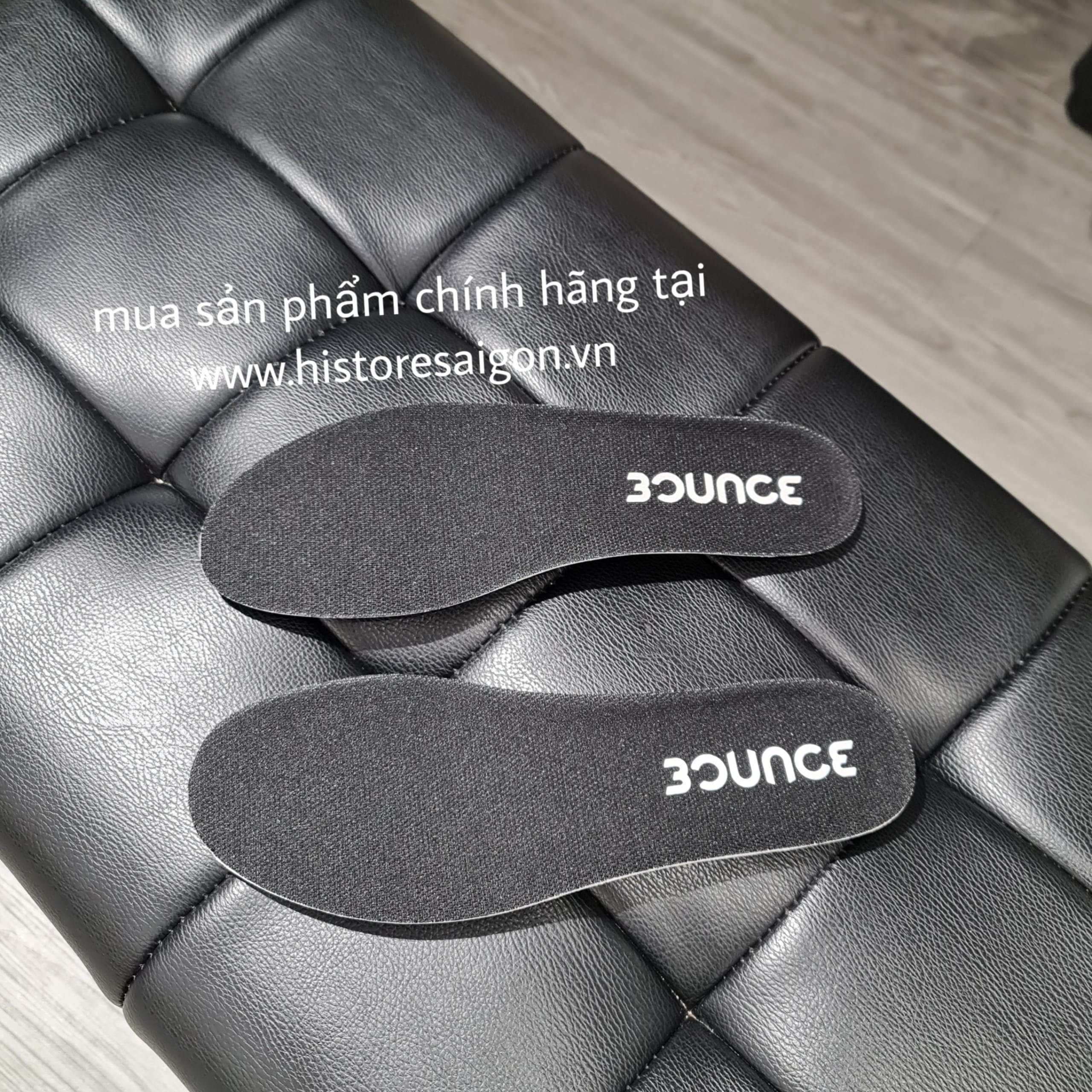 107 -  Lót giày Adidas Bounce - Đen chữ Trắng [HÀNG CHÍNH HÃNG]