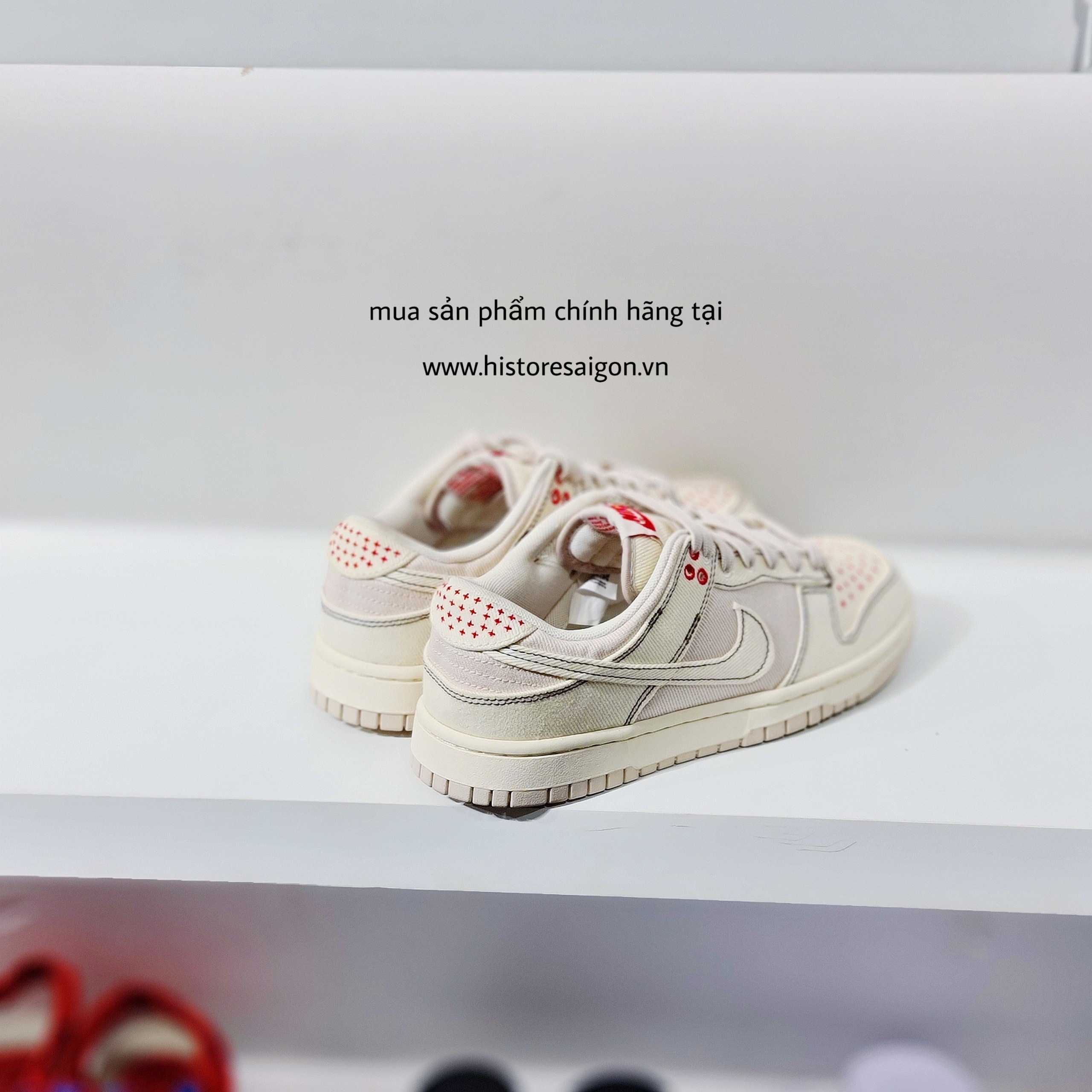 076 -  Giày Nike Dunk Nike Dunk Low SE ‘Sashiko Light Orewood Brown’ - Trắng Kem - Code DV0834 100 [HÀNG CHÍNH HÃNG]