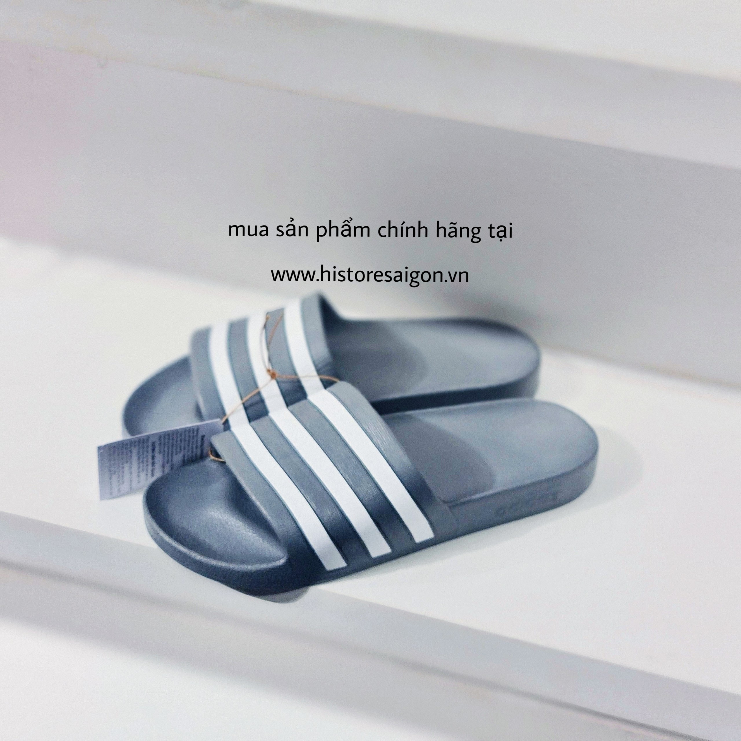 166 -  Dép Adidas Aqua Slide - Xám [HÀNG CHÍNH HÃNG]