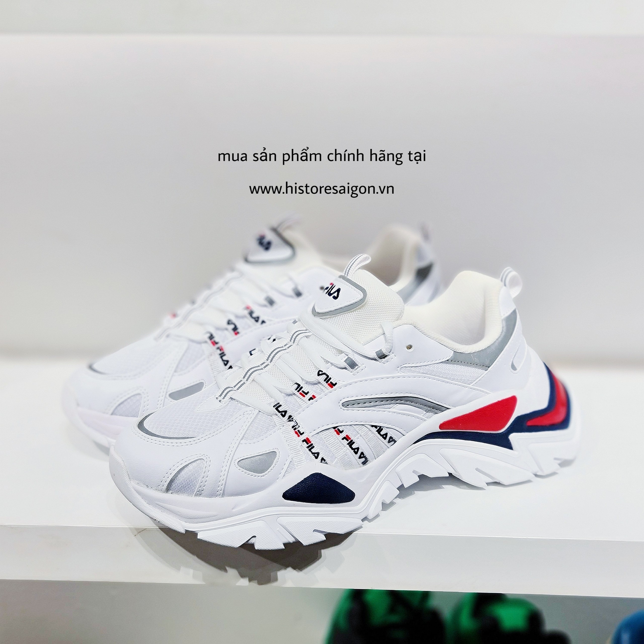 110 -  Giày thể thao Fila Interation - Trắng đỏ - Code 1JM00800 - 125 [HÀNG CHÍNH HÃNG]