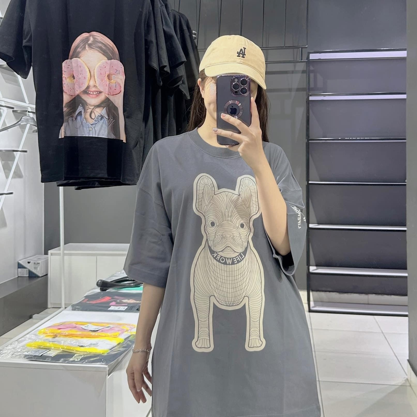 1731 -  Áo Life Work Grey Silk Radok Short Sleeve T-Shirt LW235TS982 [HÀNG CHÍNH HÃNG]