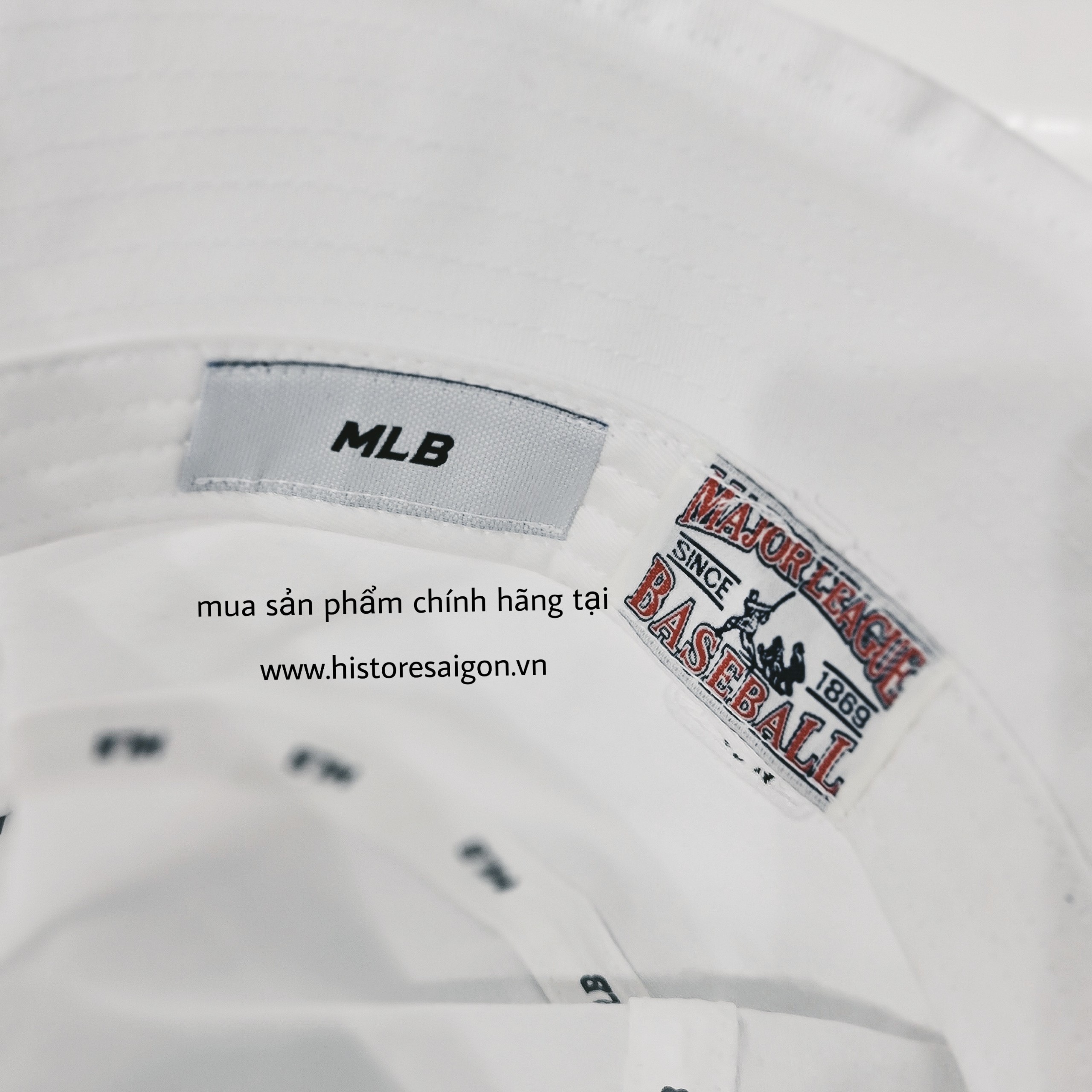 069 -  Nón Bucket MLB Trắng NY [HÀNG CHÍNH HÃNG]