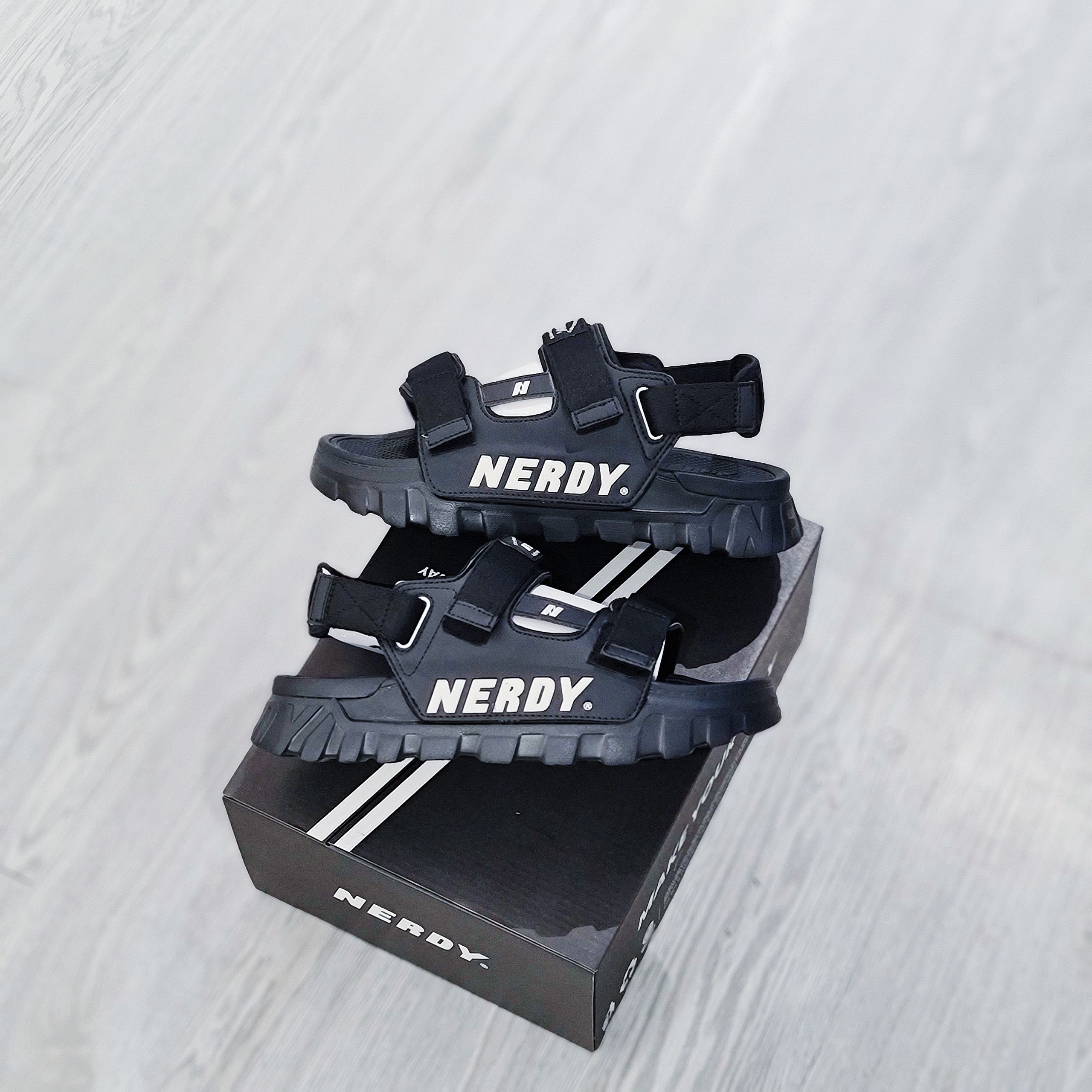 058 -  Sandal Nerdy Black - Đen - Code PNEU22AE03 [HÀNG CHÍNH HÃNG]