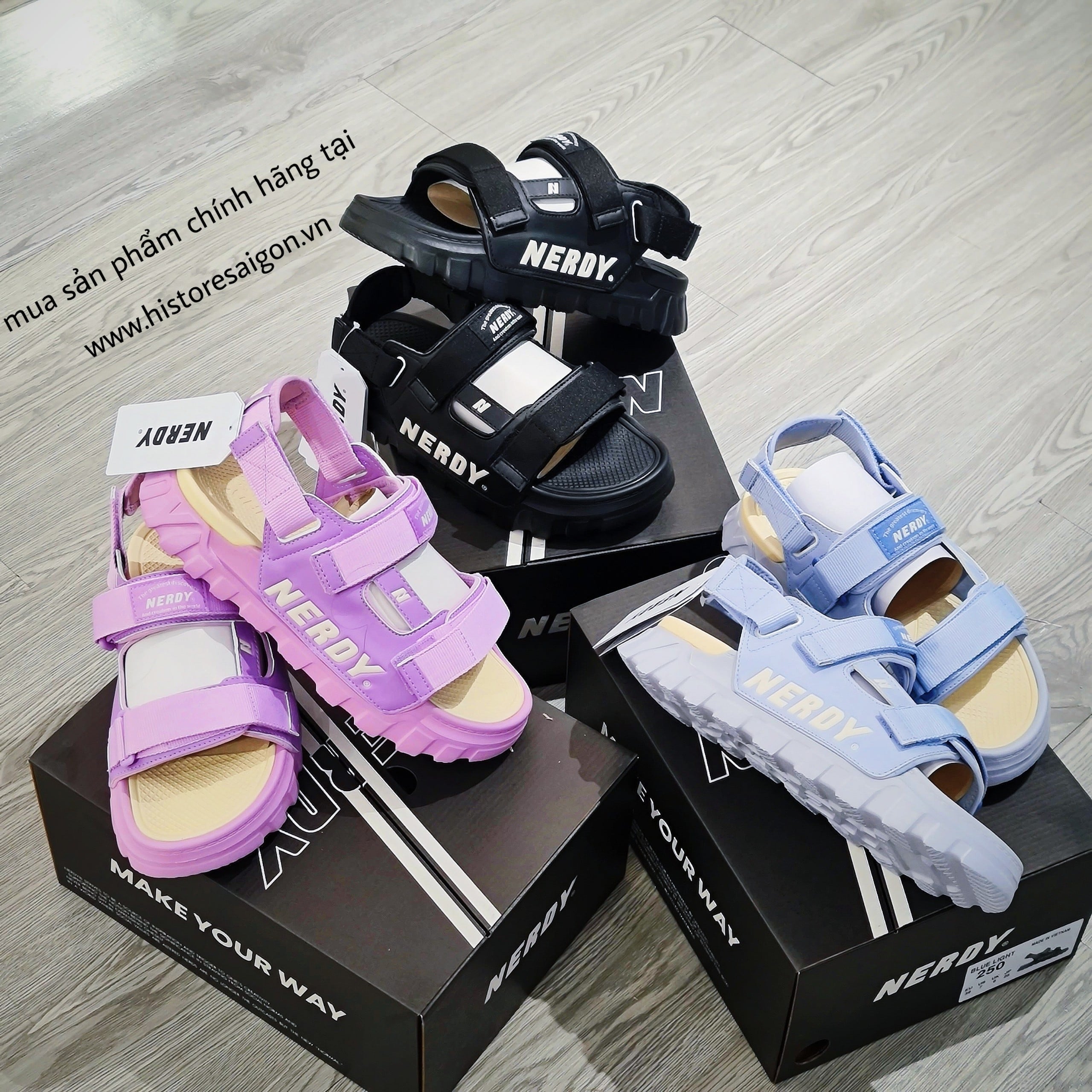 058 -  Sandal Nerdy Black - Đen - Code PNEU22AE03 [HÀNG CHÍNH HÃNG]