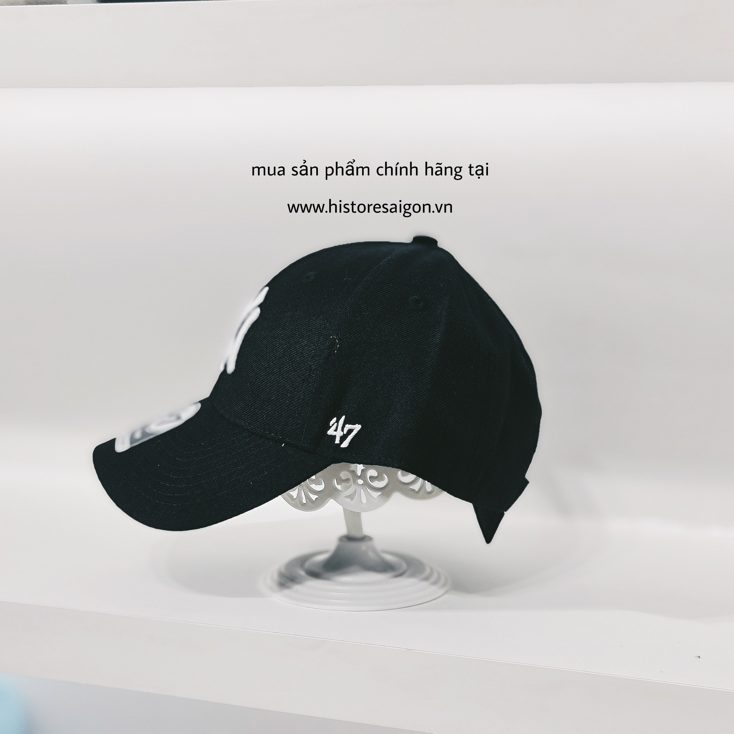 038 -  Nón New Era - Đen - NY Chữ Trắng [HÀNG CHÍNH HÃNG]