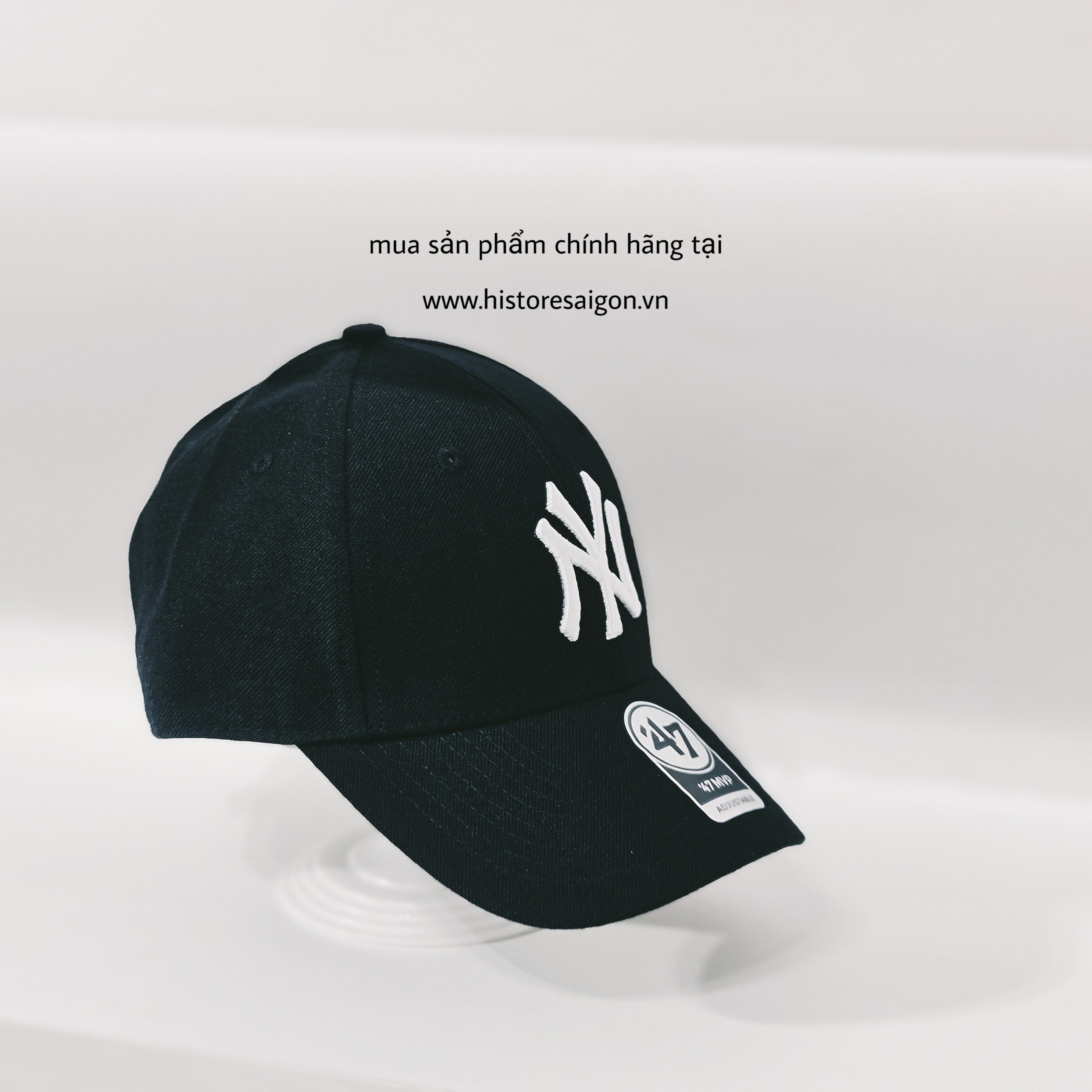 038 -  Nón New Era - Đen - NY Chữ Trắng [HÀNG CHÍNH HÃNG]