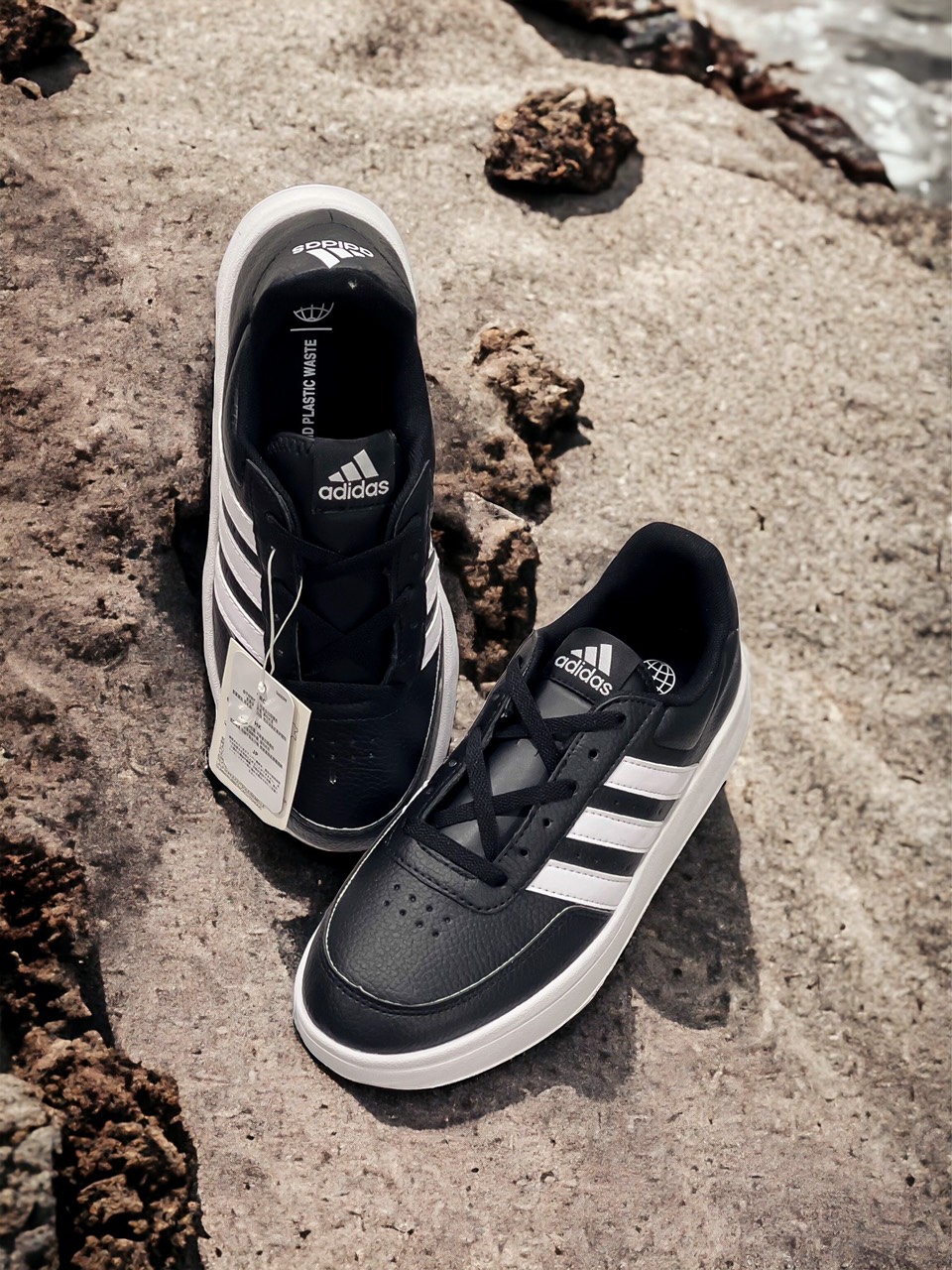 253 -  Giày Adidas Break Net 2.0 - BLK/Wht - Đen Sọc Trắng [HÀNG CHÍNH HÃNG]