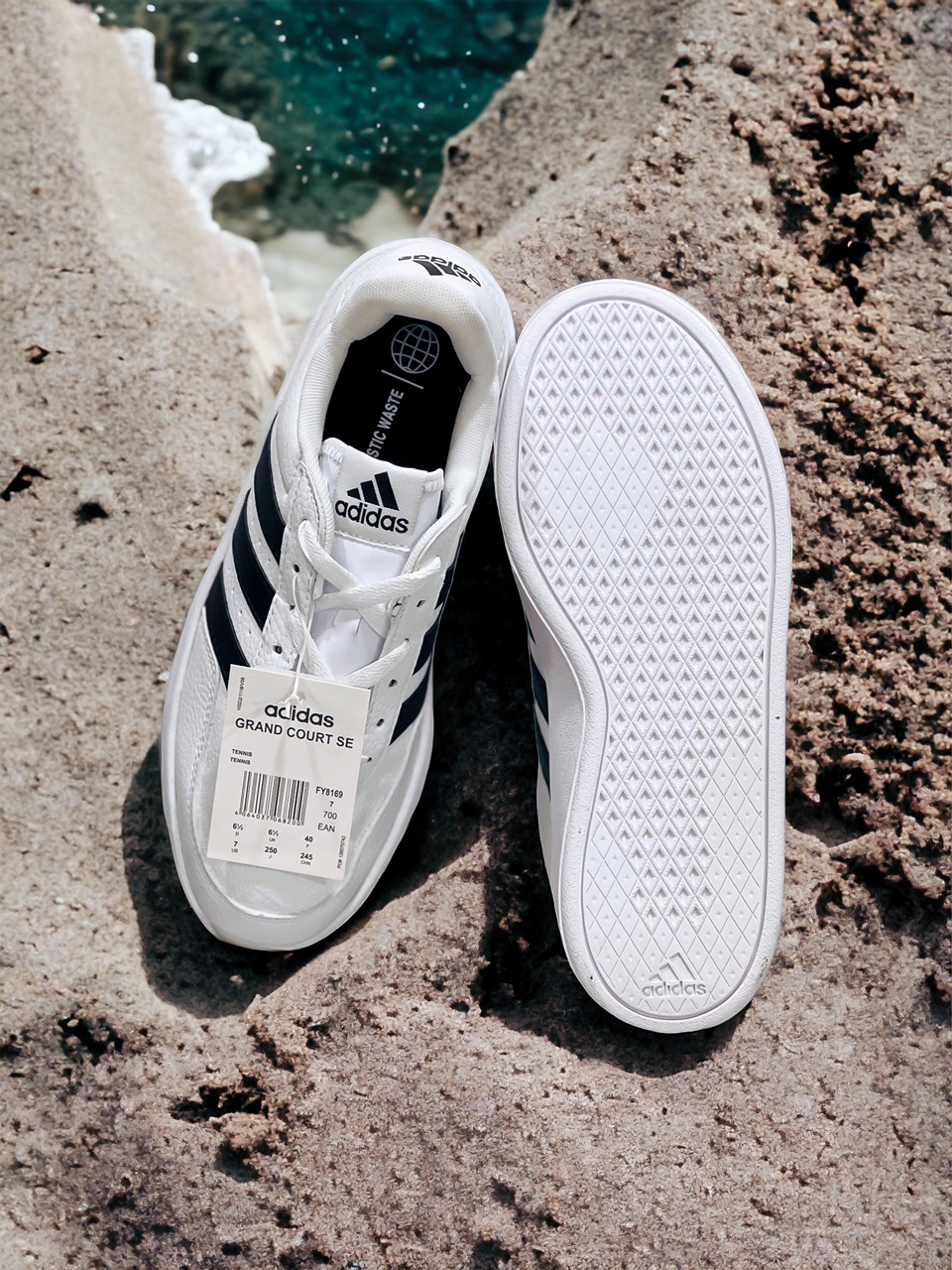 254 -  Giày Adidas Break Net 2.0 - Wht/BLK - Trắng Sọc Đen [HÀNG CHÍNH HÃNG]