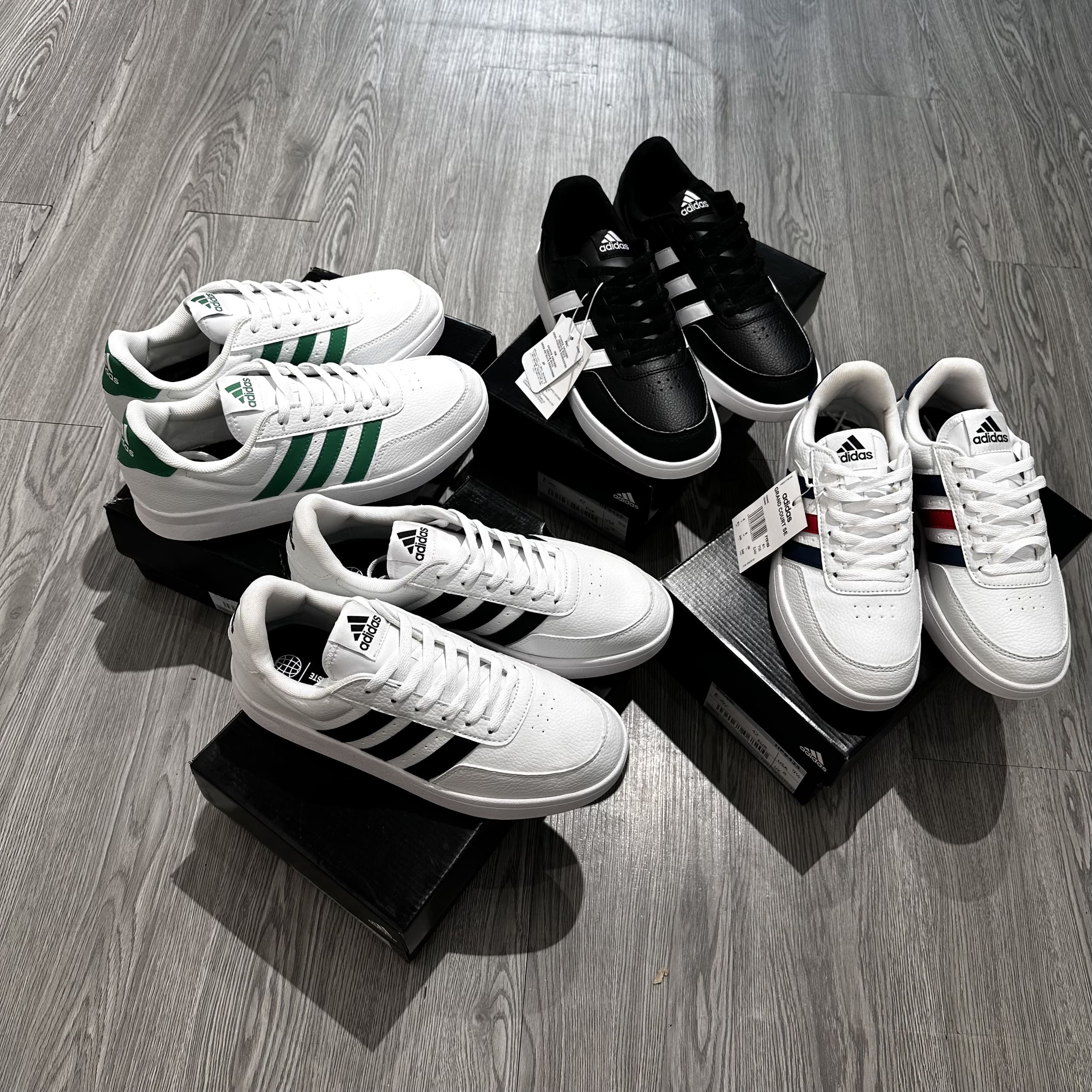 253 -  Giày Adidas Break Net 2.0 - BLK/Wht - Đen Sọc Trắng [HÀNG CHÍNH HÃNG]