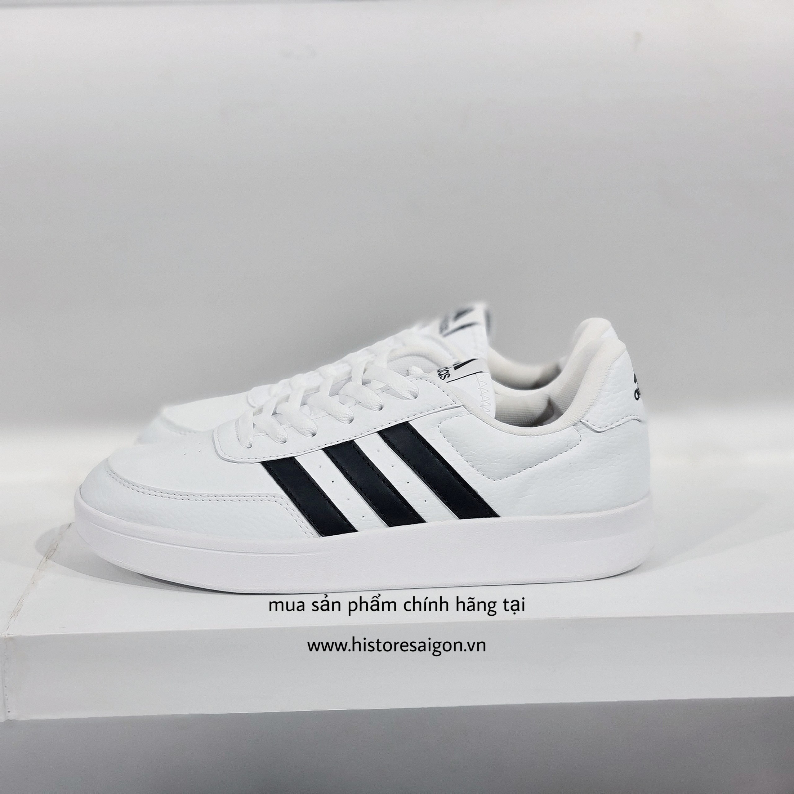 254 -  Giày Adidas Break Net 2.0 - Wht/BLK - Trắng Sọc Đen [HÀNG CHÍNH HÃNG]