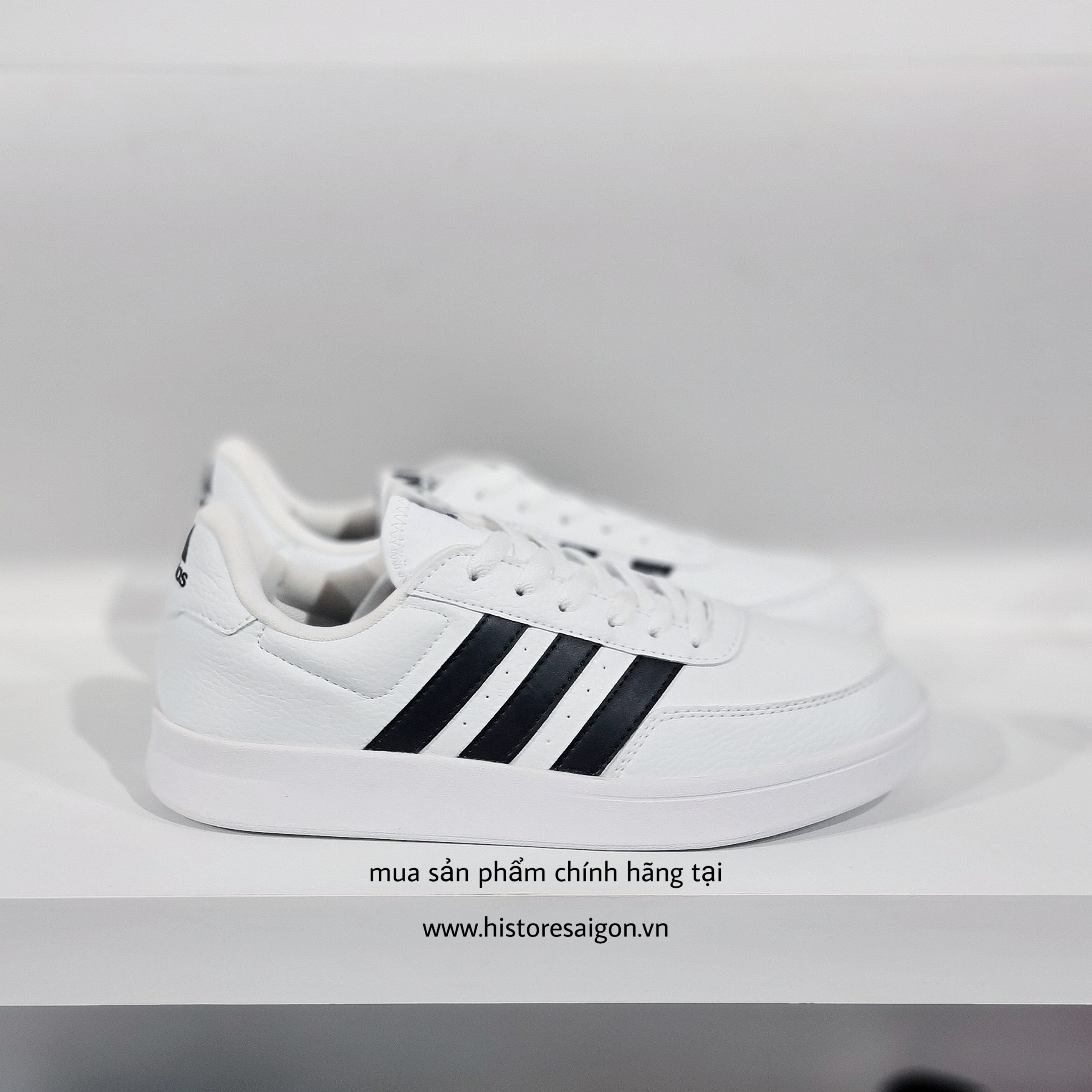 254 -  Giày Adidas Break Net 2.0 - Wht/BLK - Trắng Sọc Đen [HÀNG CHÍNH HÃNG]