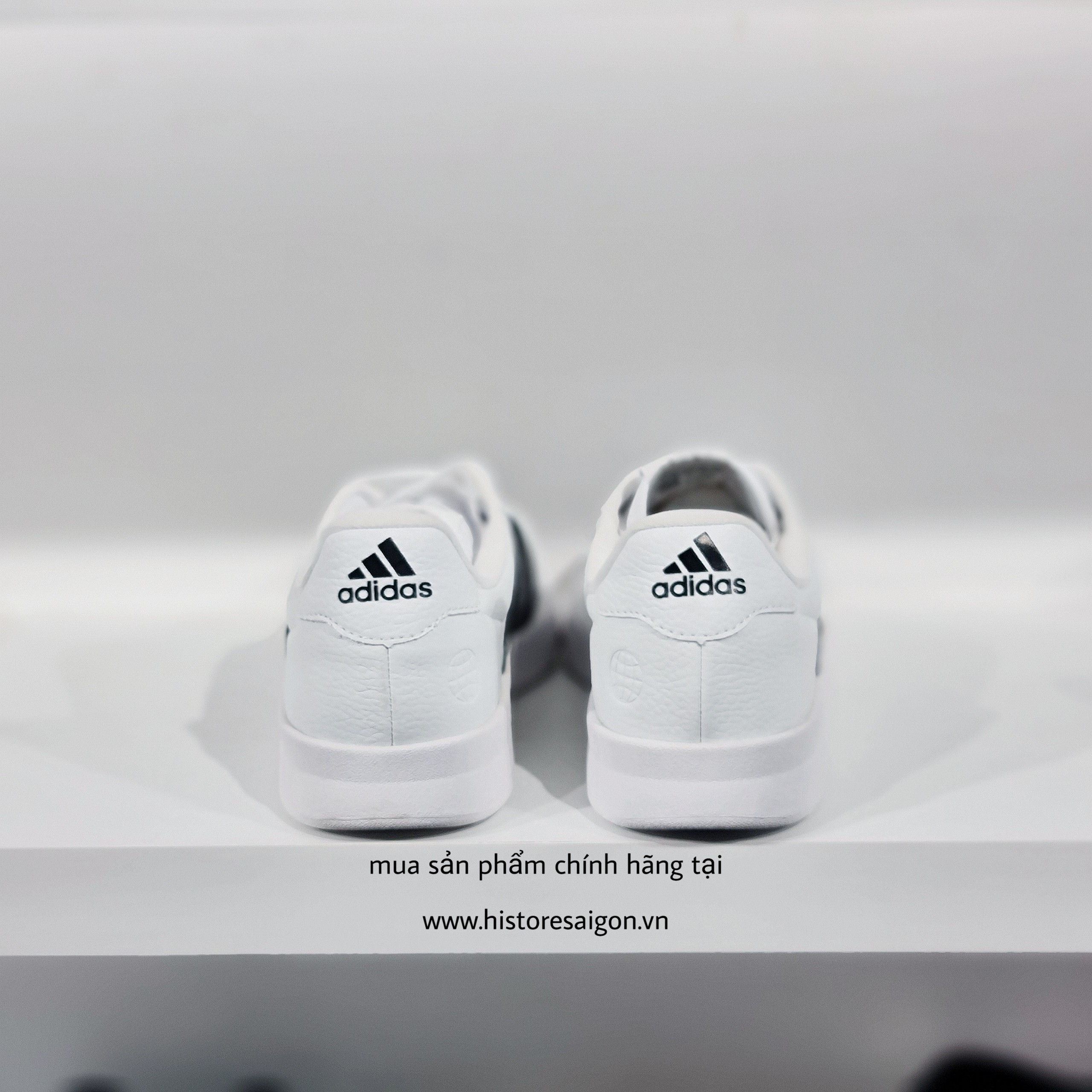 254 -  Giày Adidas Break Net 2.0 - Wht/BLK - Trắng Sọc Đen [HÀNG CHÍNH HÃNG]