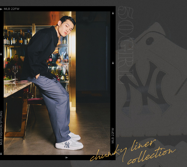 035 -  Giày MLB Liner NY White Grey - Xám - Code 3ASXCA12N [HÀNG CHÍNH HÃNG]