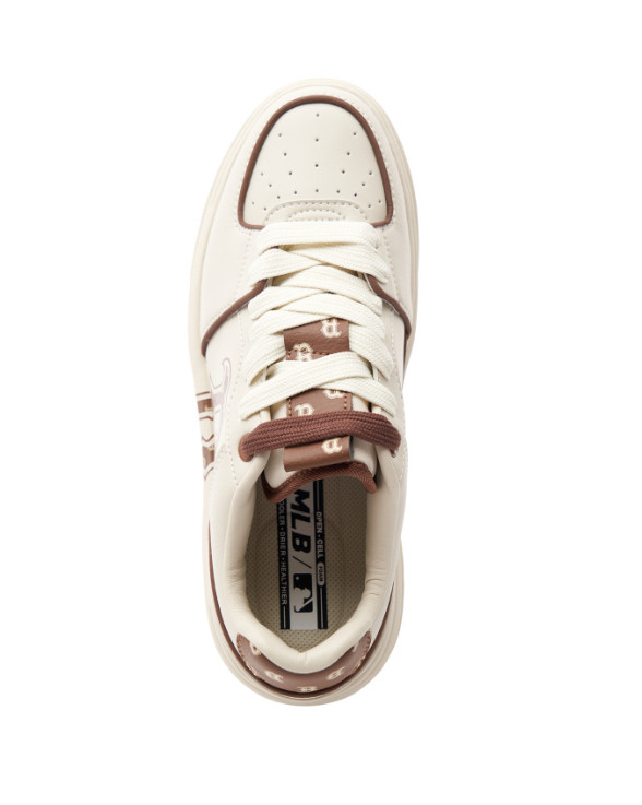 238 -  Giày MLB Liner Big B Monogram - Trắng Viền Nâu LV - Code 3ASXCLR3N-43BRS [HÀNG CHÍNH HÃNG]