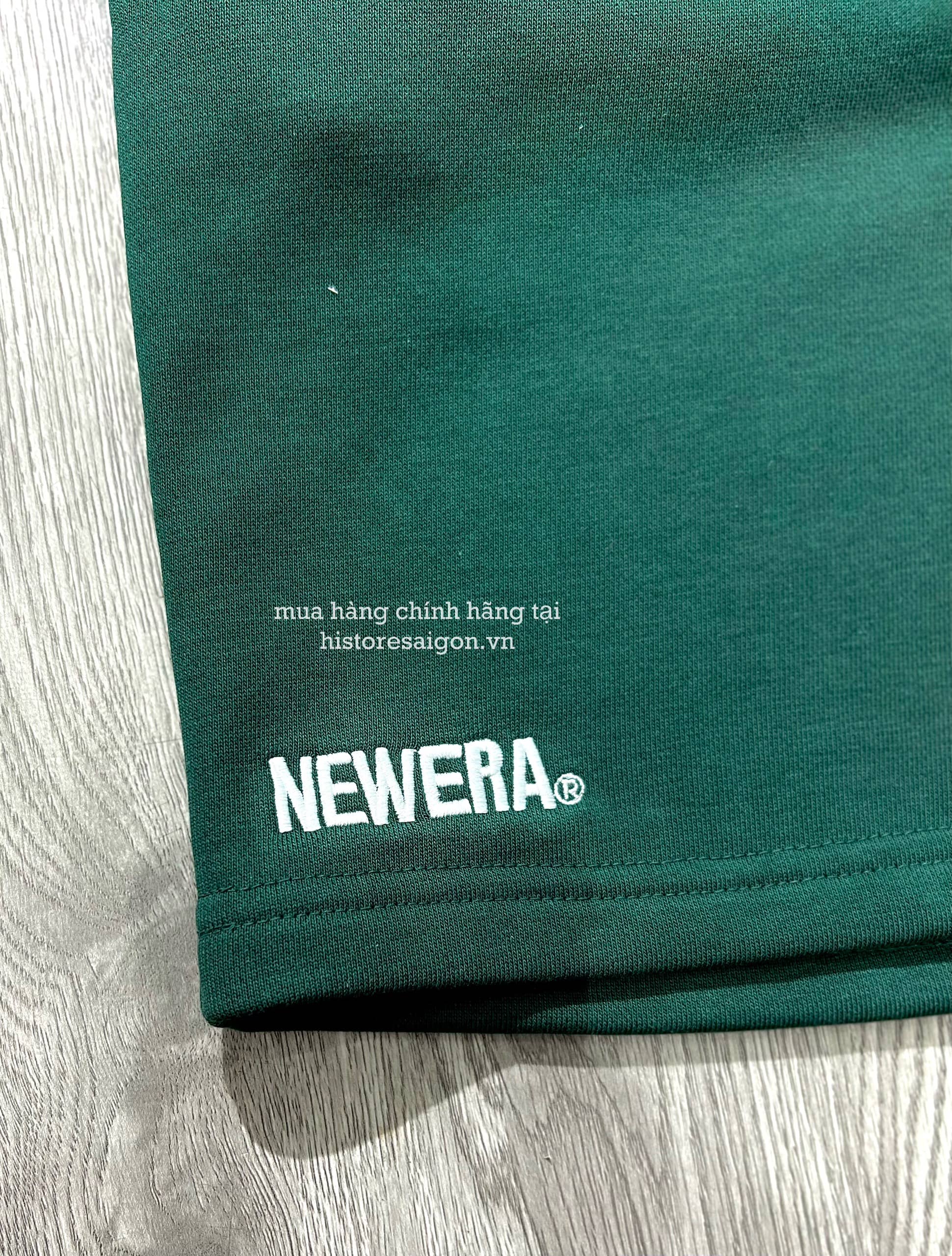 446 -  Quần Short New Era - Logo - Xanh Rêu [HÀNG CHÍNH HÃNG]