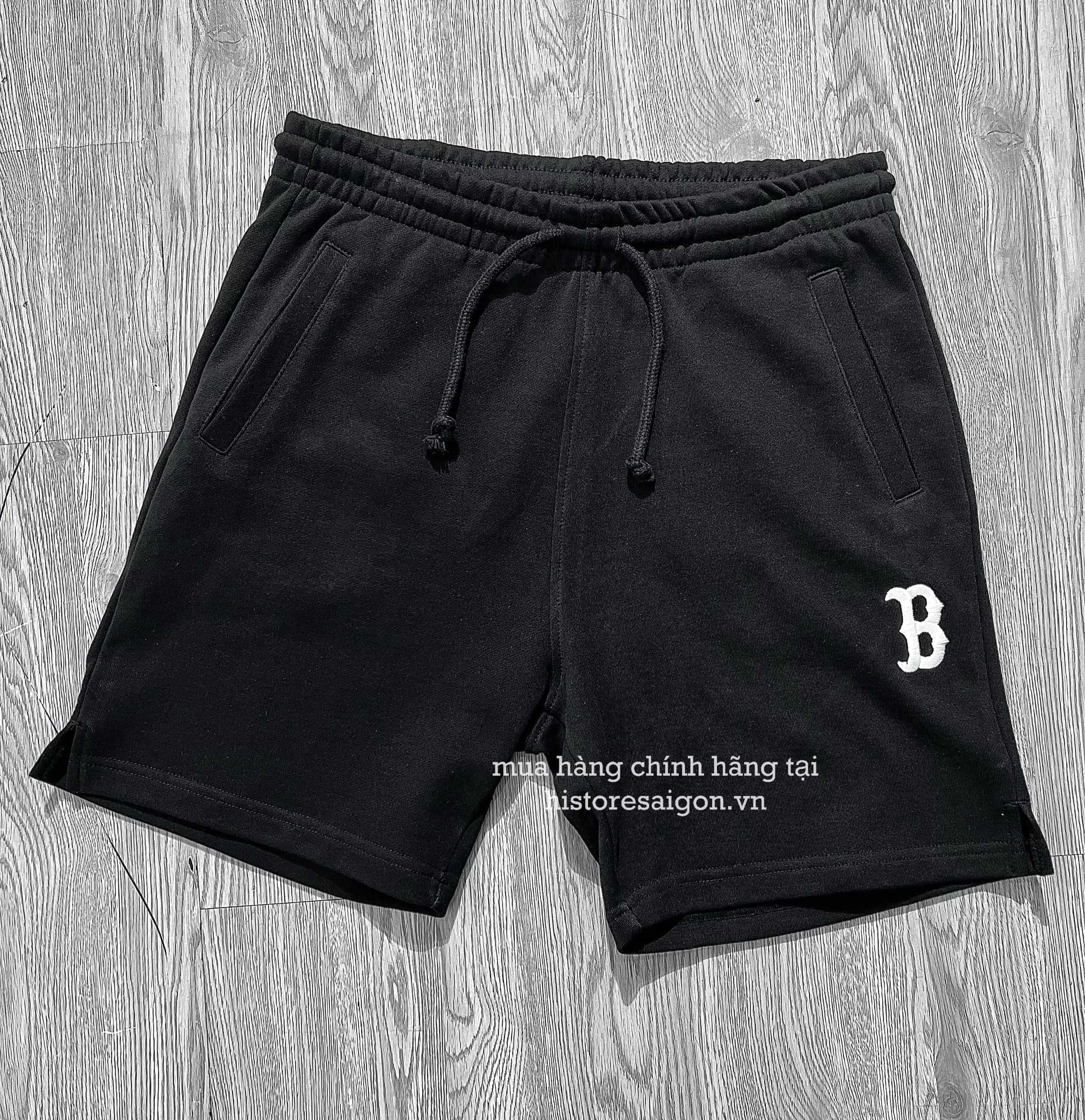 486 -  Quần New Era B Boston - Đen chữ trắng - Code 13574667 [HÀNG CHÍNH HÃNG]