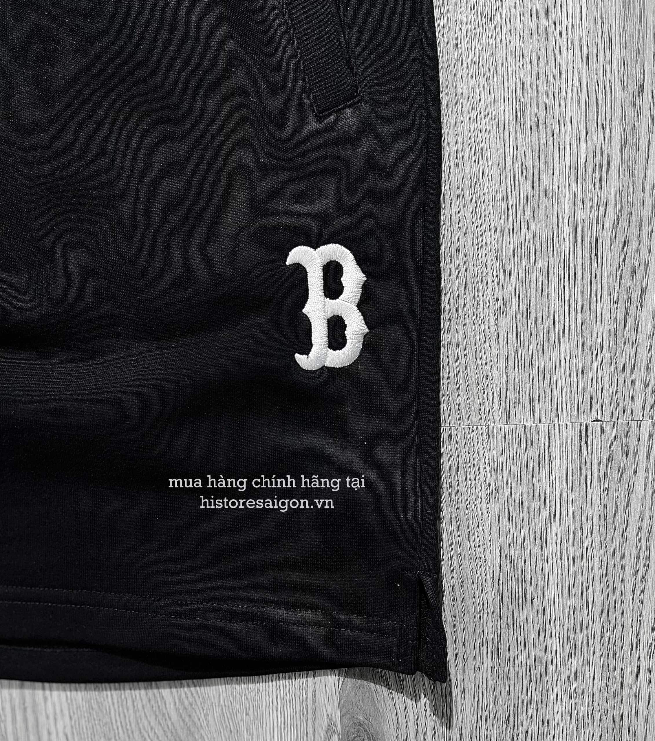 486 -  Quần New Era B Boston - Đen chữ trắng - Code 13574667 [HÀNG CHÍNH HÃNG]