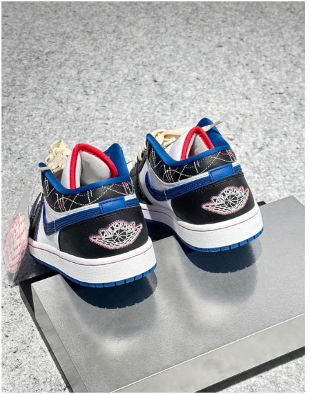 519 -  Giày Nike Air Jordan 1 Low Blue Sashiko FV3622 141 [HÀNG CHÍNH HÃNG]
