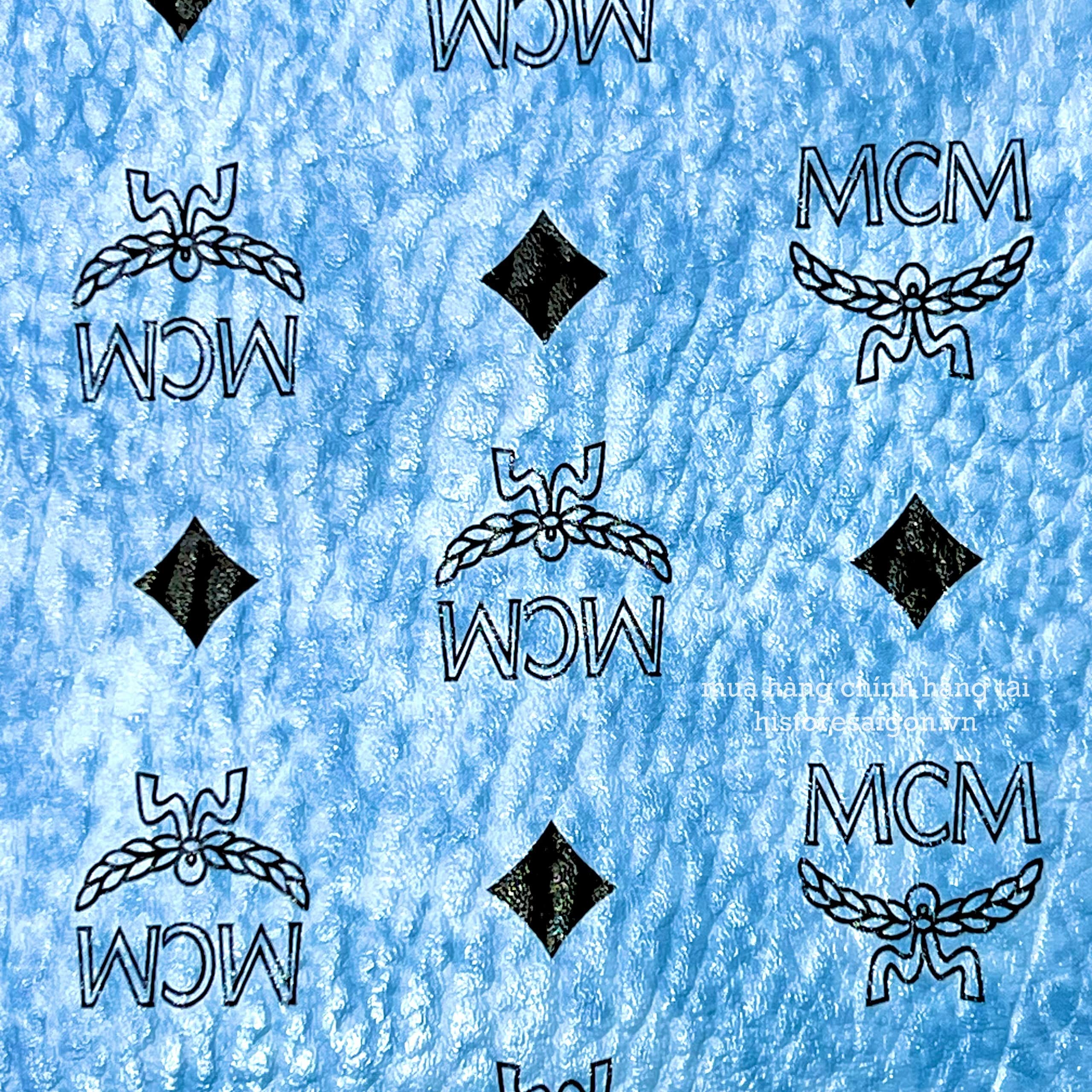 526 -  Ví/Bóp MCM Clutch Monogram Gift - Xanh Vân Mây [HÀNG CHÍNH HÃNG]