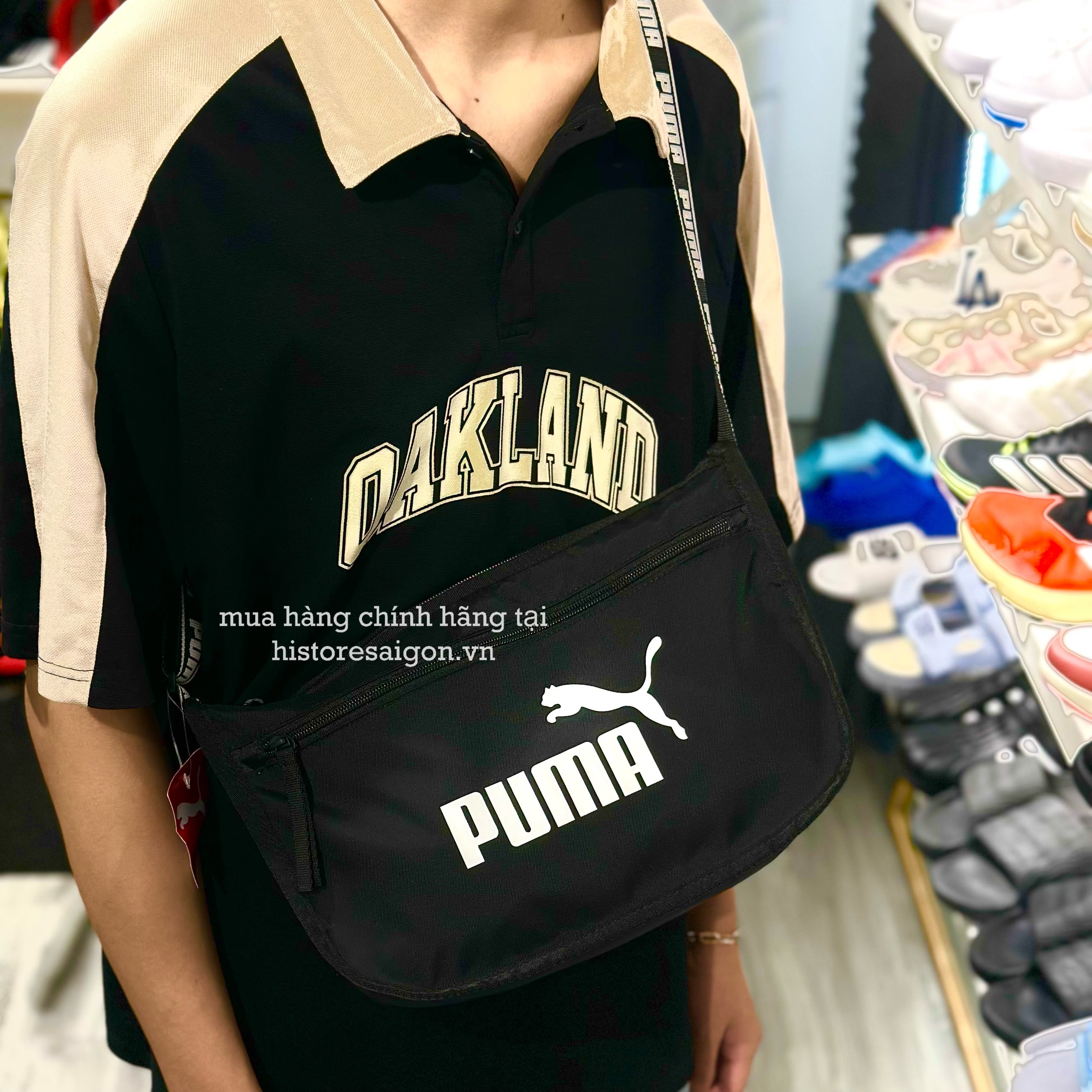 372 -  Túi Puma Core Base Crossbody Black Man [HÀNG CHÍNH HÃNG]
