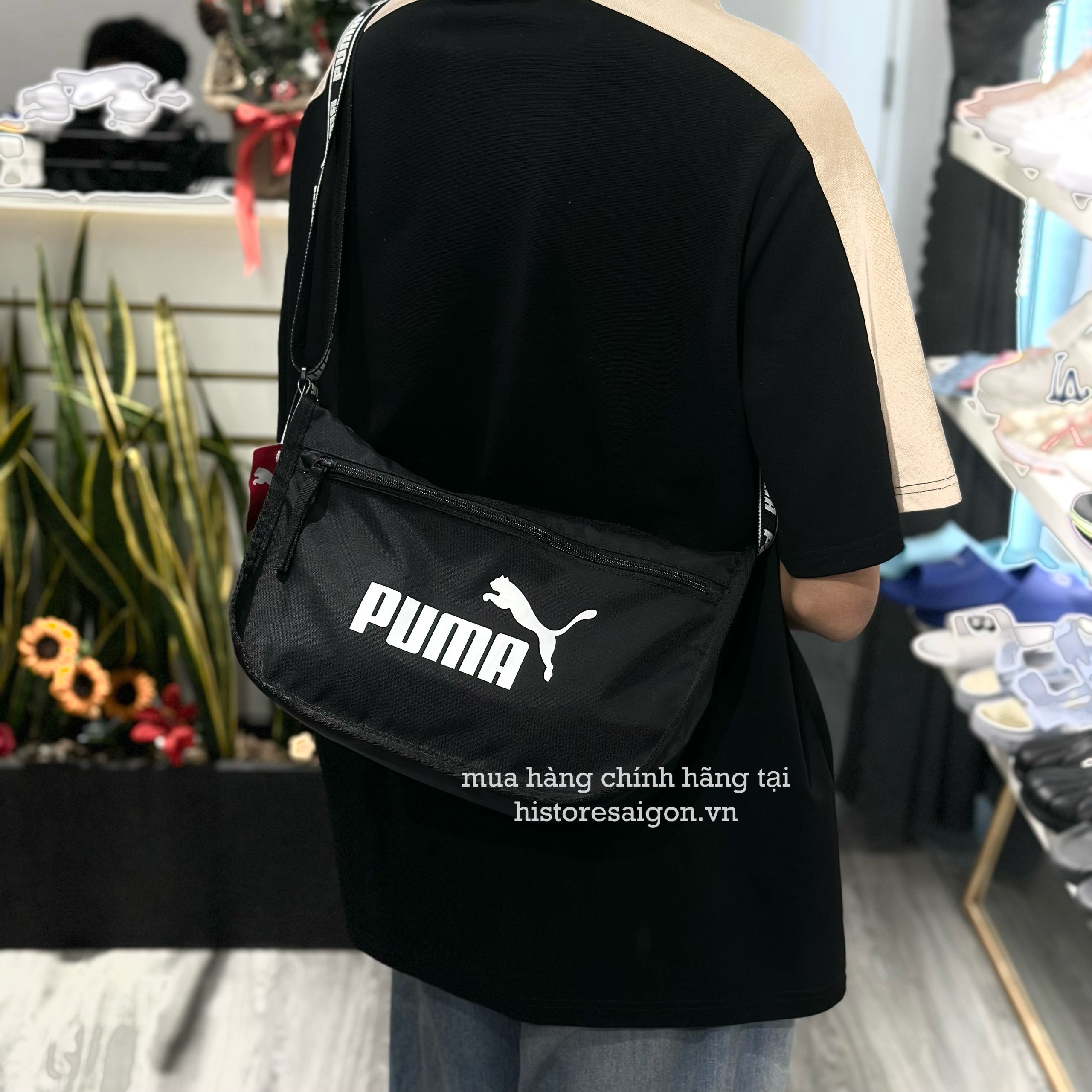 372 -  Túi Puma Core Base Crossbody Black Man [HÀNG CHÍNH HÃNG]