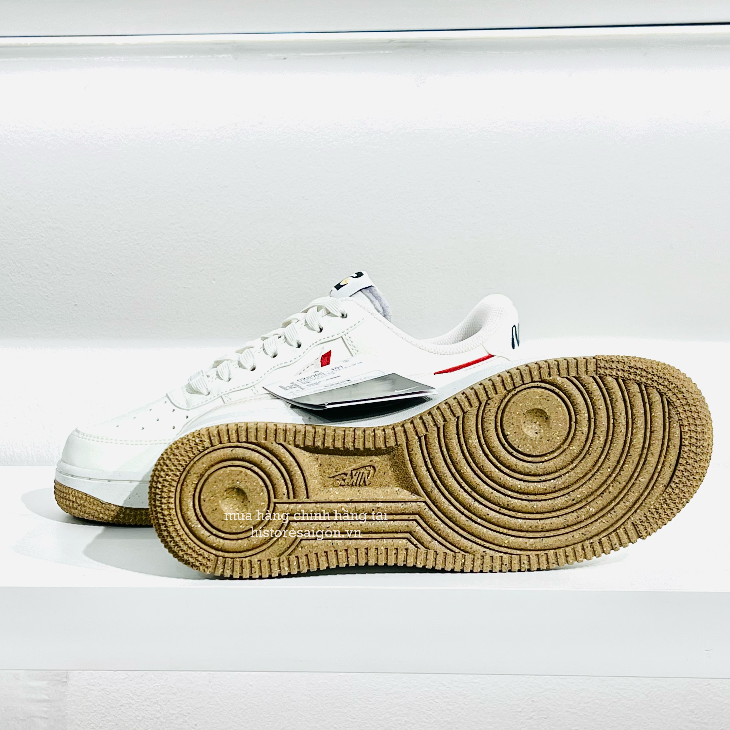 513 -  Giày Nike Air Force 1 LX 82 Sail Brown Red DX6065 101 [HÀNG CHÍNH HÃNG]