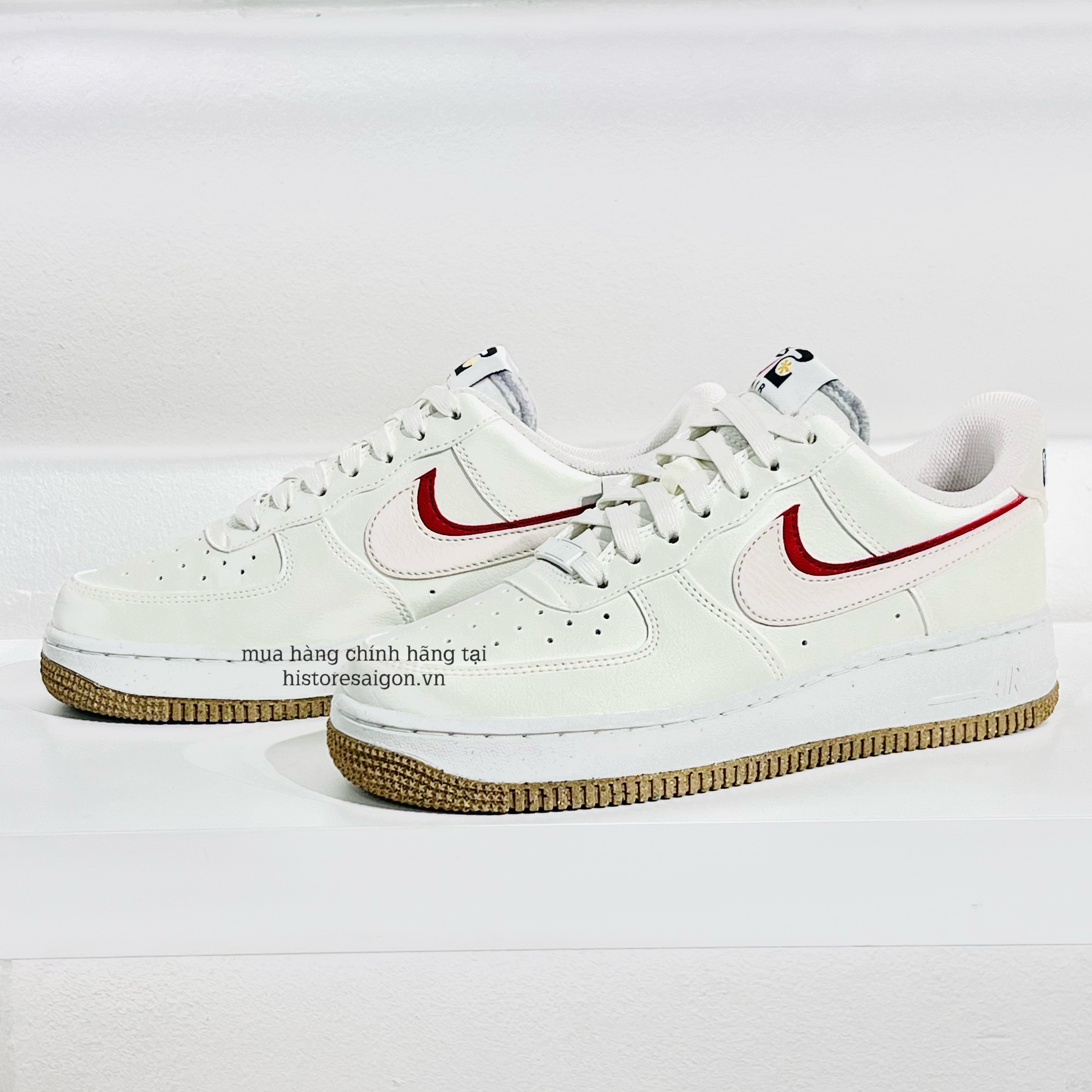 513 -  Giày Nike Air Force 1 LX 82 Sail Brown Red DX6065 101 [HÀNG CHÍNH HÃNG]