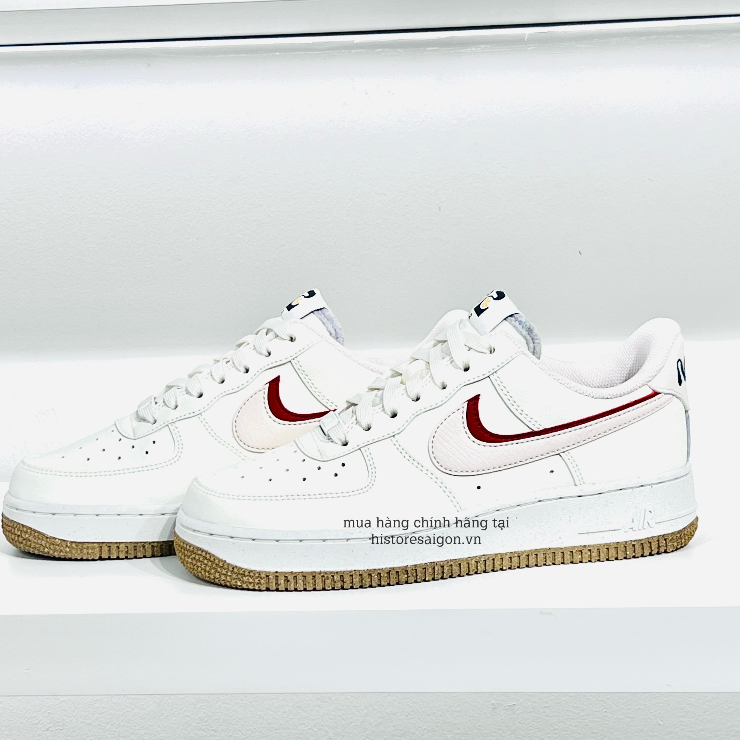 513 -  Giày Nike Air Force 1 LX 82 Sail Brown Red DX6065 101 [HÀNG CHÍNH HÃNG]