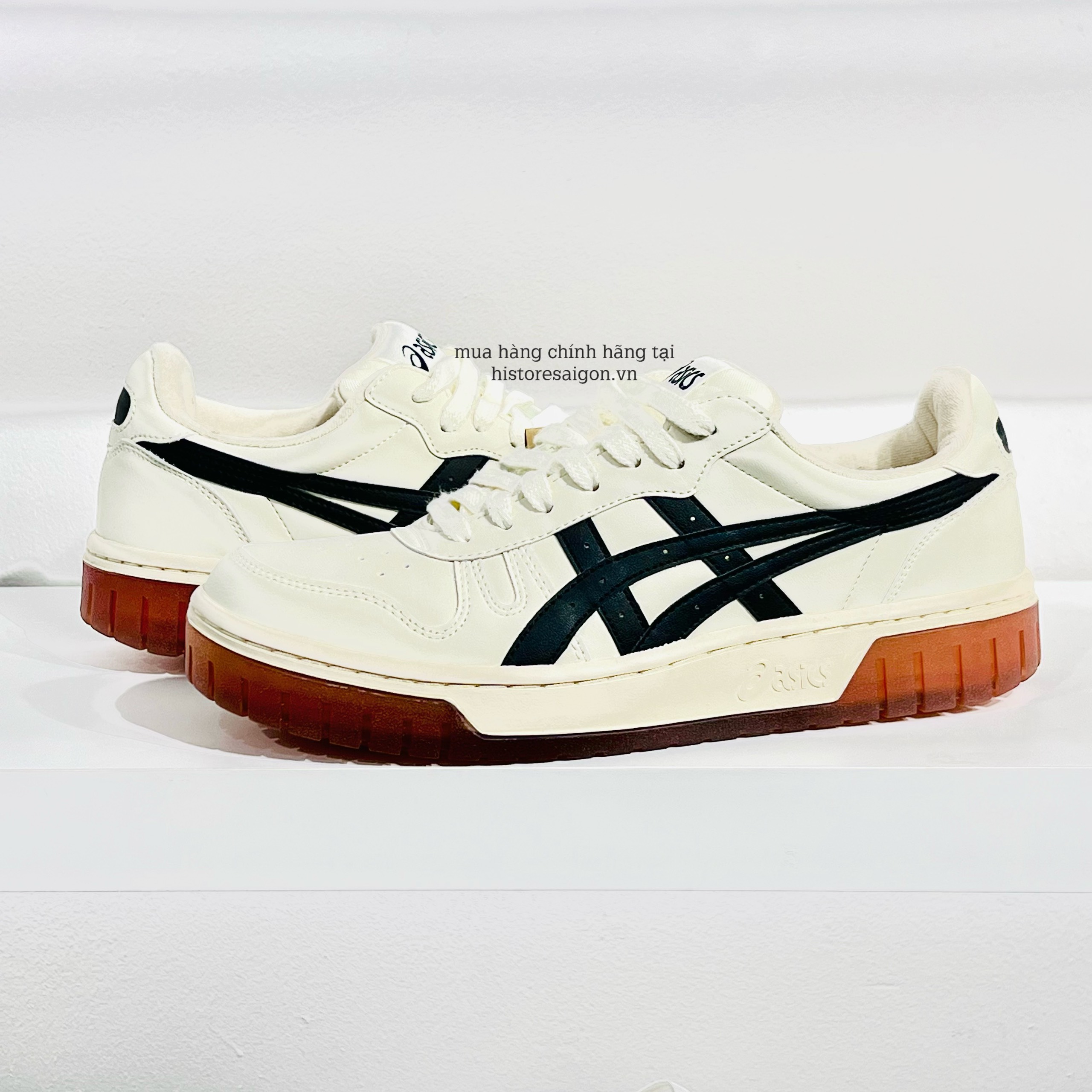 461 -  Giày Asics Court MZ Cream Black Gum - Code 1203A127-750 [HÀNG CHÍNH HÃNG]