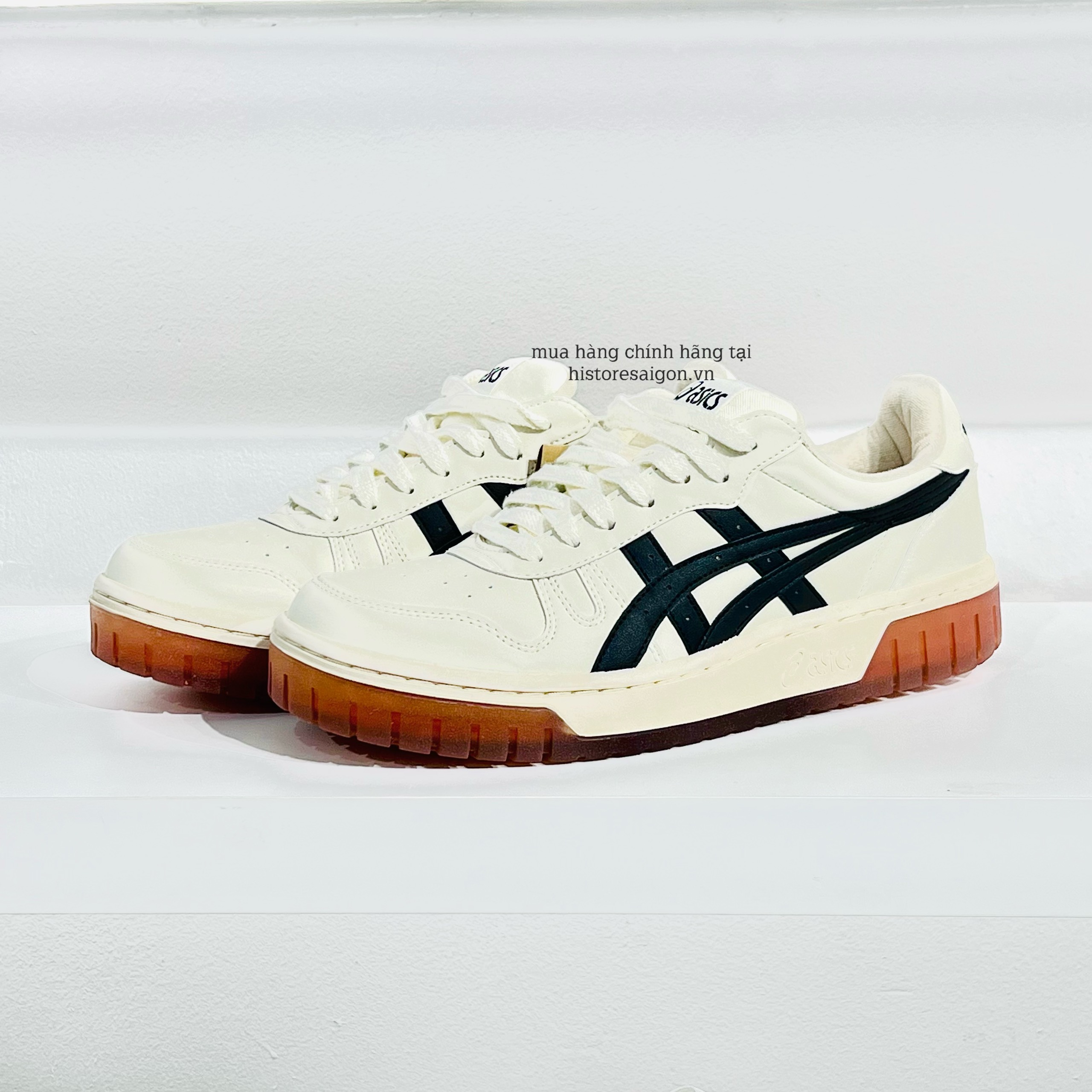 461 -  Giày Asics Court MZ Cream Black Gum - Code 1203A127-750 [HÀNG CHÍNH HÃNG]