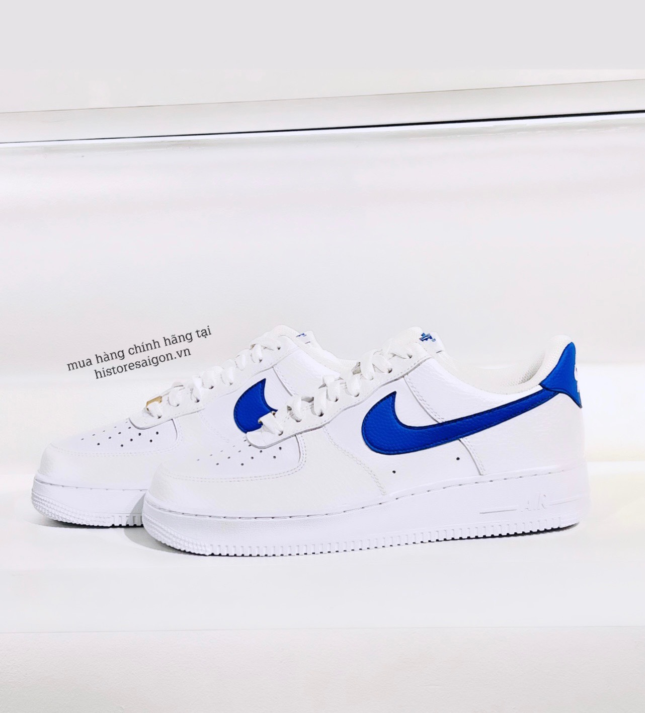 467 -  Giày Nike Air Force 1 White Royal Blue DM2845 100  [HÀNG CHÍNH HÃNG]