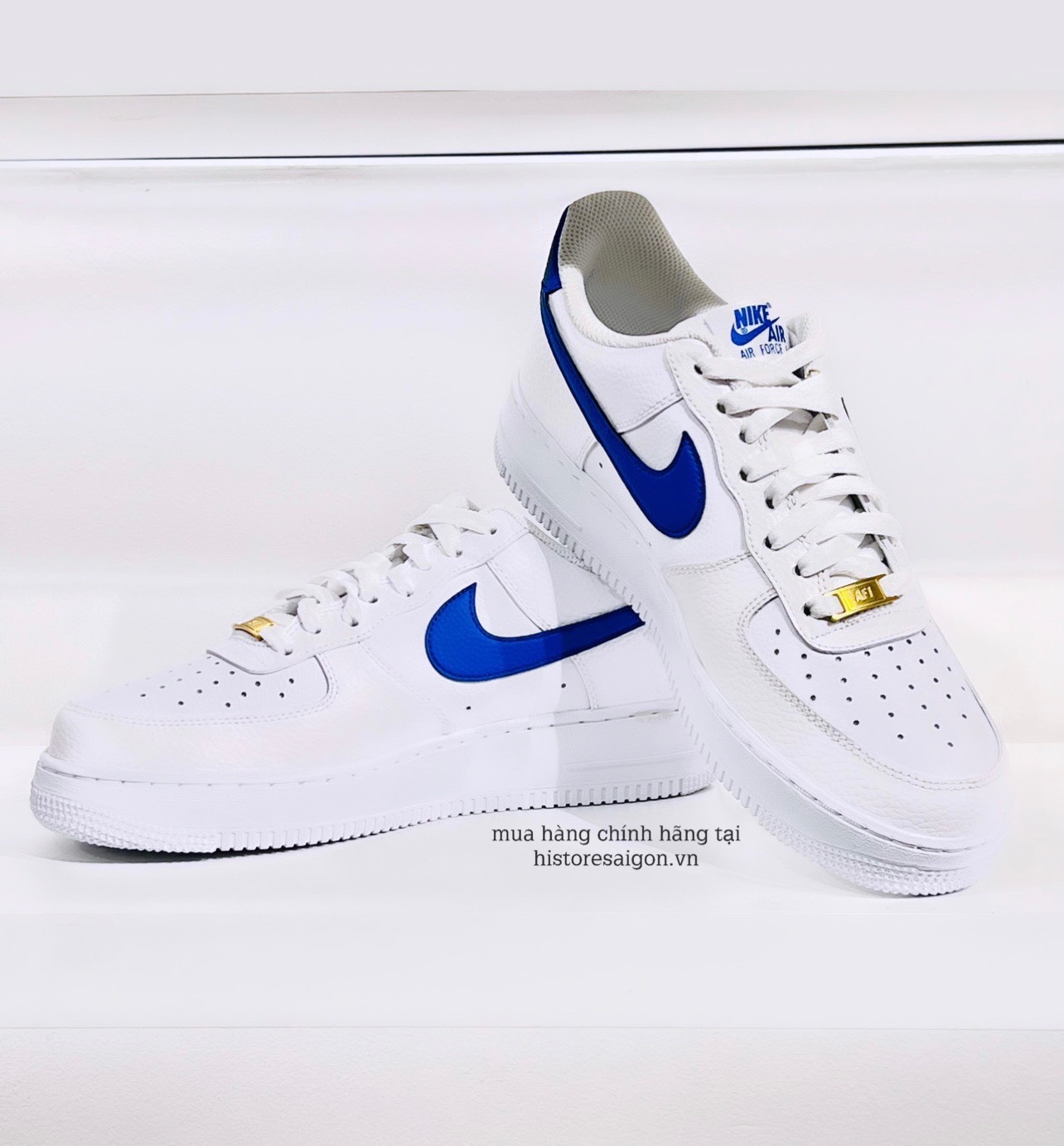 467 -  Giày Nike Air Force 1 White Royal Blue DM2845 100  [HÀNG CHÍNH HÃNG]