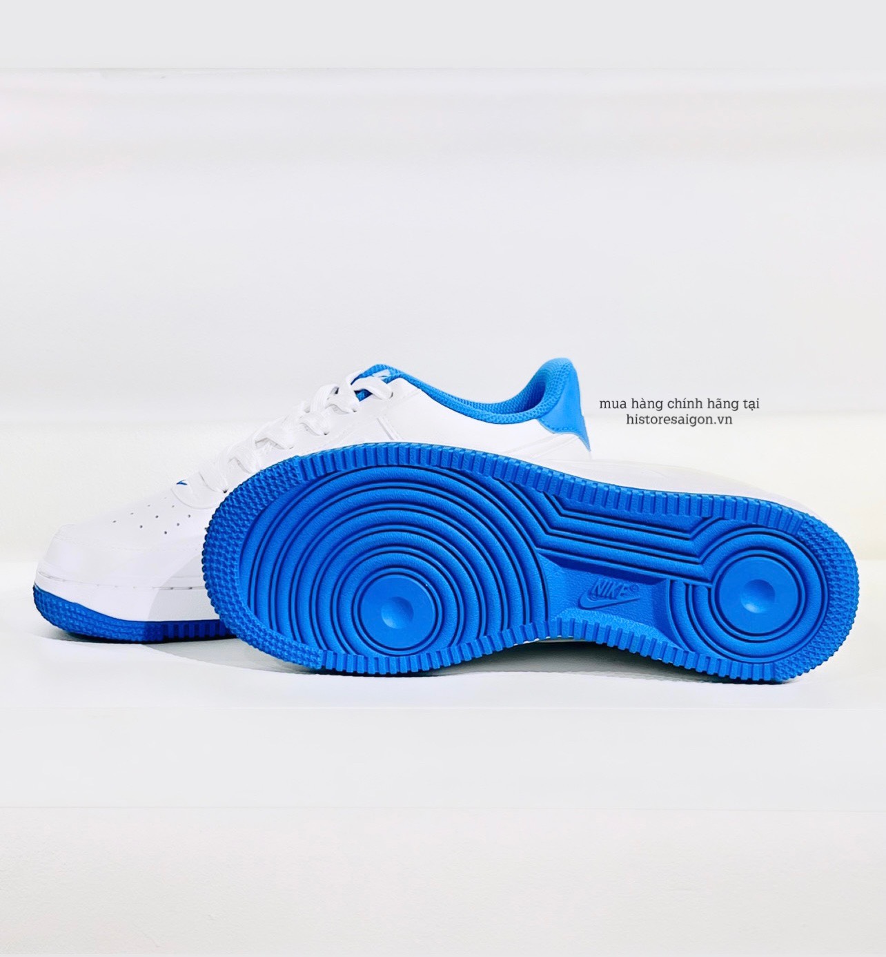 514 -  Giày Nike Air Force 1 Low White Blue GS DV1331 101  [HÀNG CHÍNH HÃNG]