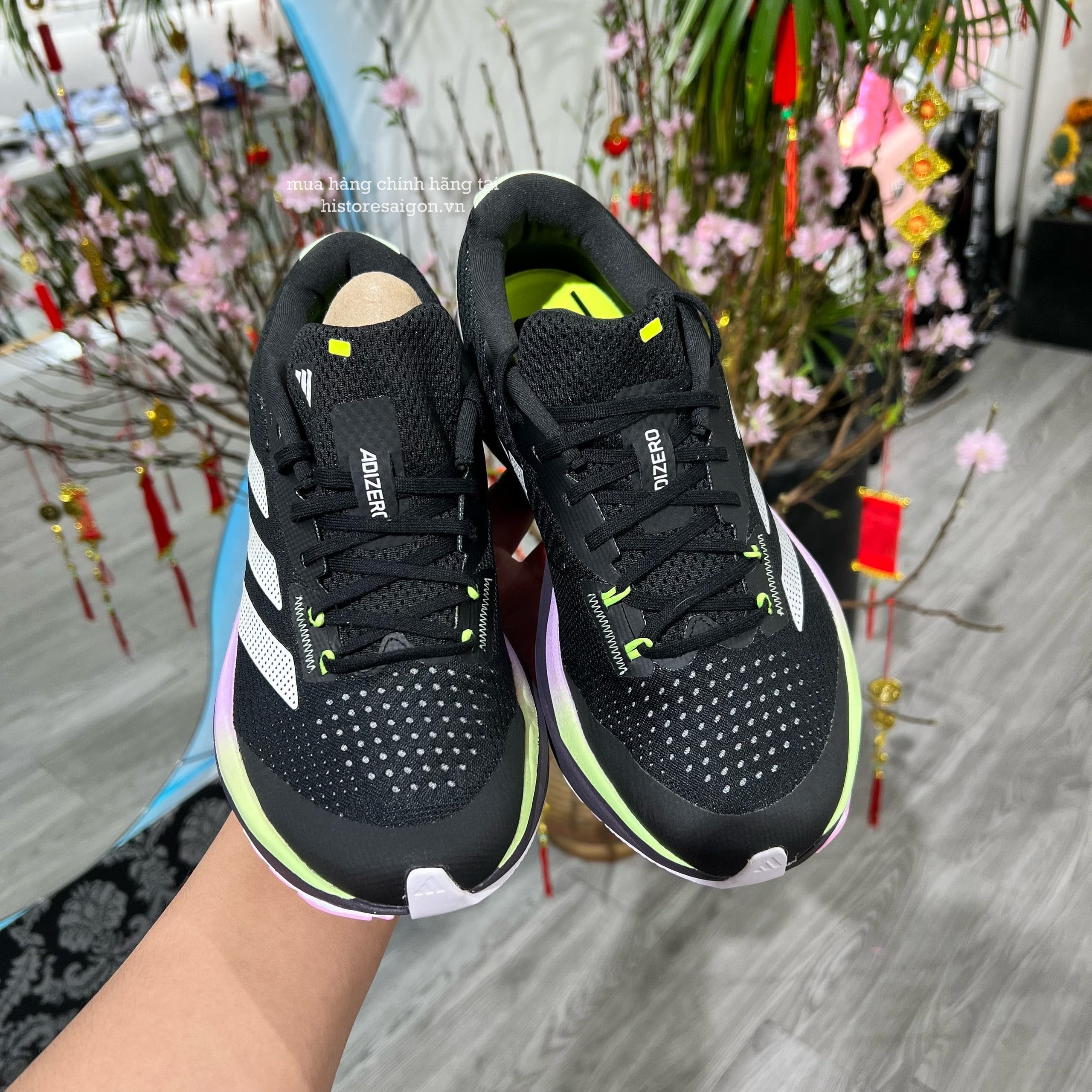 454 -  Giày Thể Thao Running Adidas Adizero - Đen Tím [HÀNG CHÍNH HÃNG]