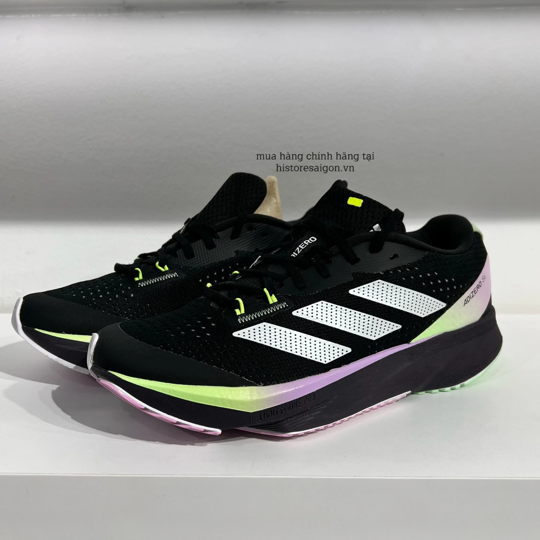 454 -  Giày Thể Thao Running Adidas Adizero - Đen Tím [HÀNG CHÍNH HÃNG]