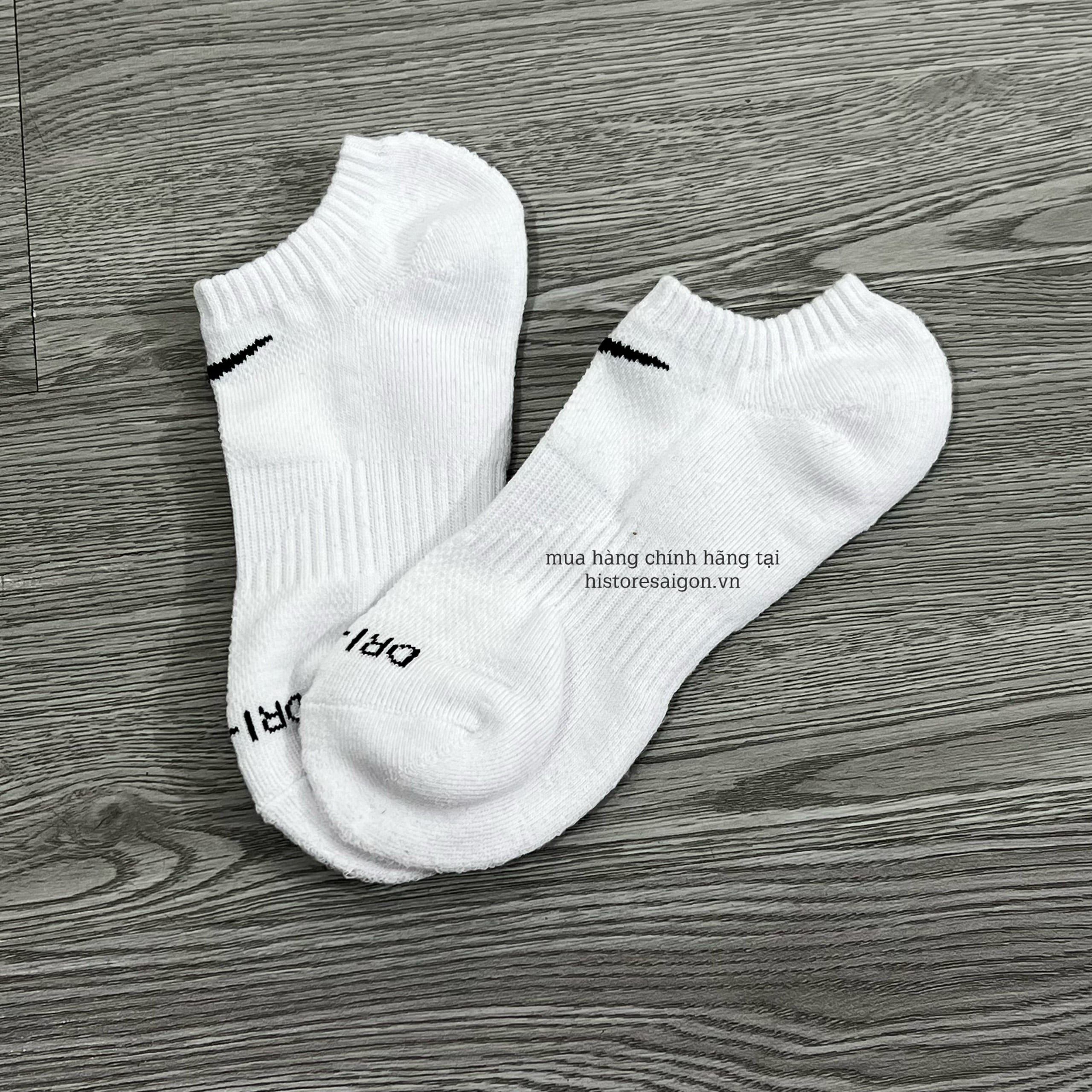 044-2 -  Vớ Nike Everyday Dri Fit - Trắng - Cổ Thấp [HÀNG CHÍNH HÃNG]