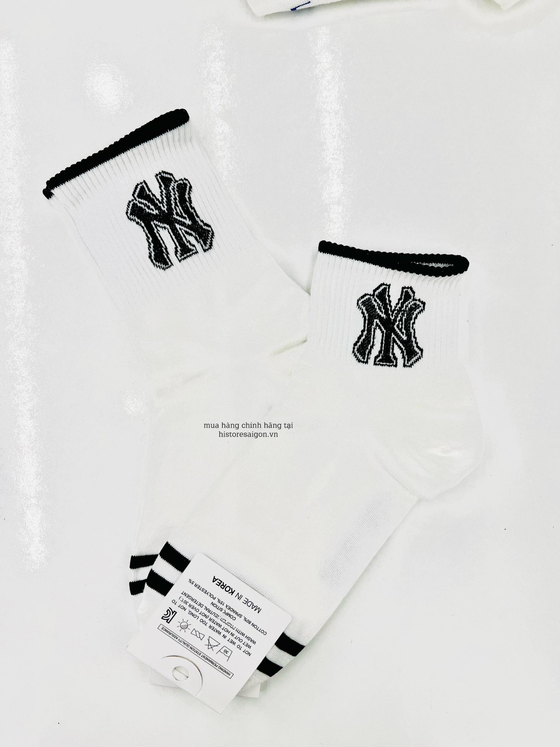 533 -  Vớ/Tất Korea MLB Thể Thao - Cổ Thấp - NY Đen [HÀNG CHÍNH HÃNG]