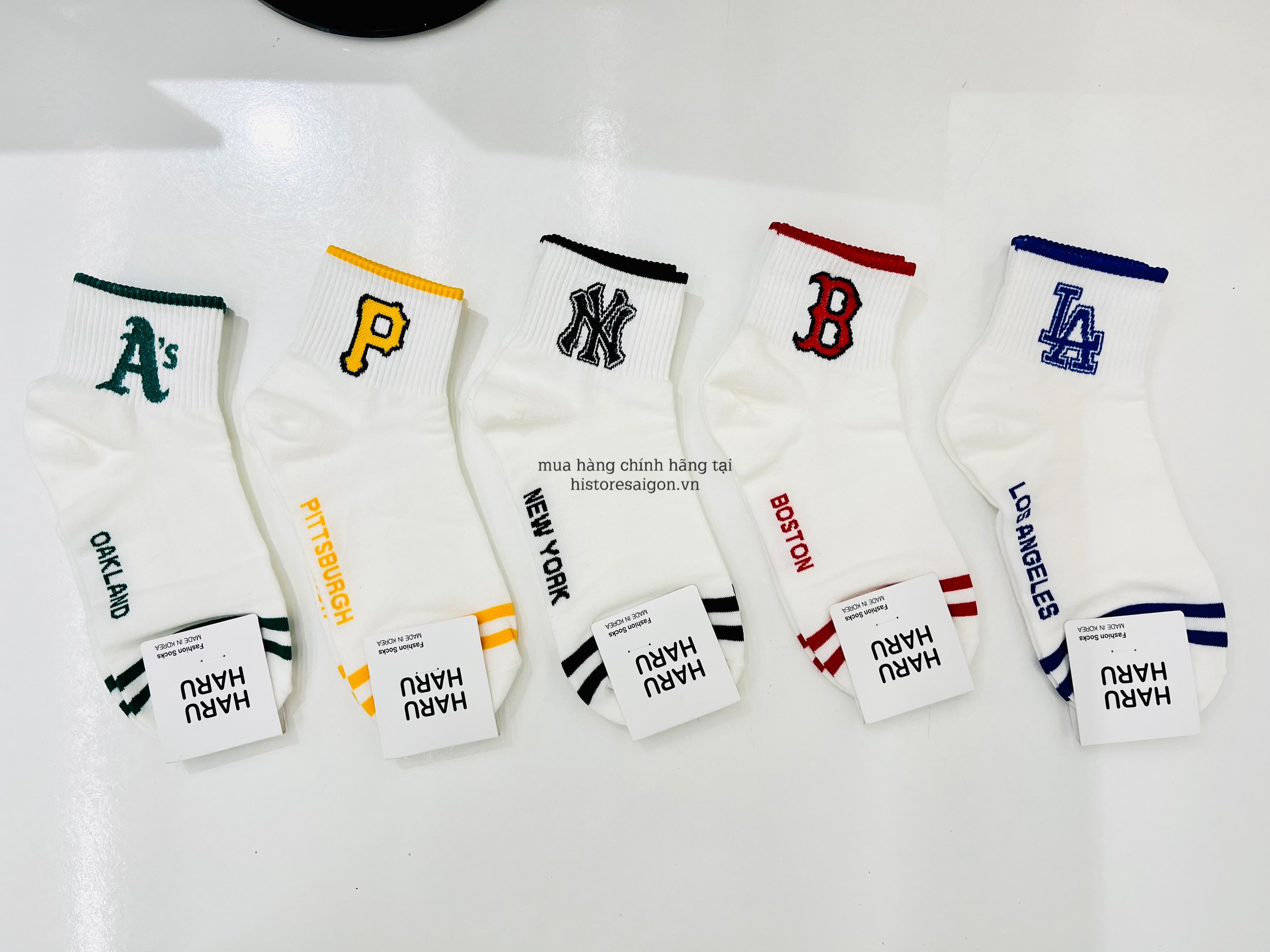 533 -  Vớ/Tất Korea MLB Thể Thao - Cổ Thấp - NY Đen [HÀNG CHÍNH HÃNG]