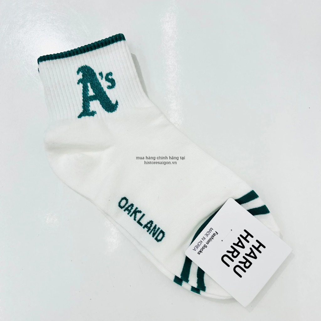 529 -  Vớ/Tất Korea MLB Thể Thao - Cổ Thấp - AS Xanh Lá [HÀNG CHÍNH HÃNG]