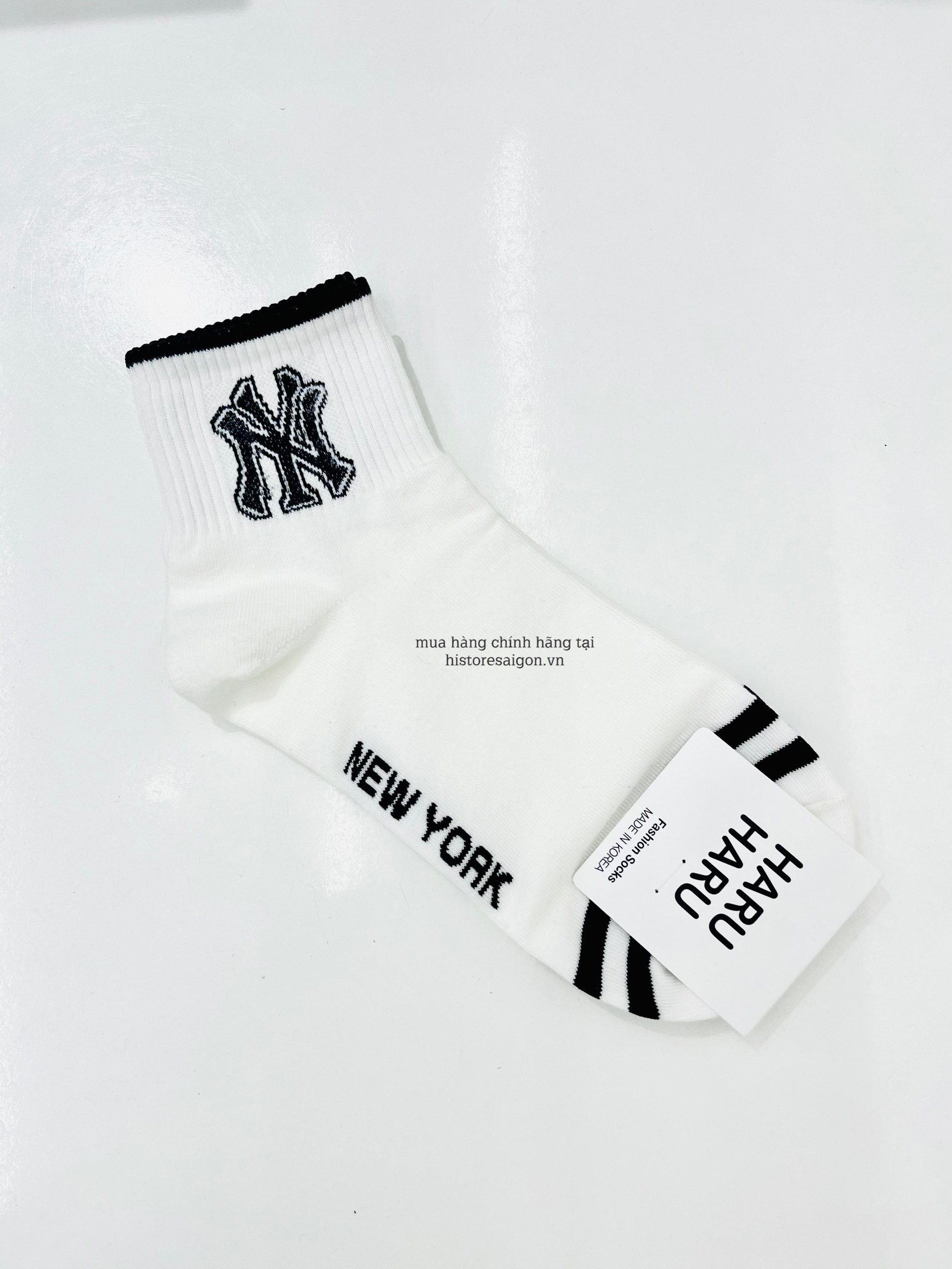 533 -  Vớ/Tất Korea MLB Thể Thao - Cổ Thấp - NY Đen [HÀNG CHÍNH HÃNG]