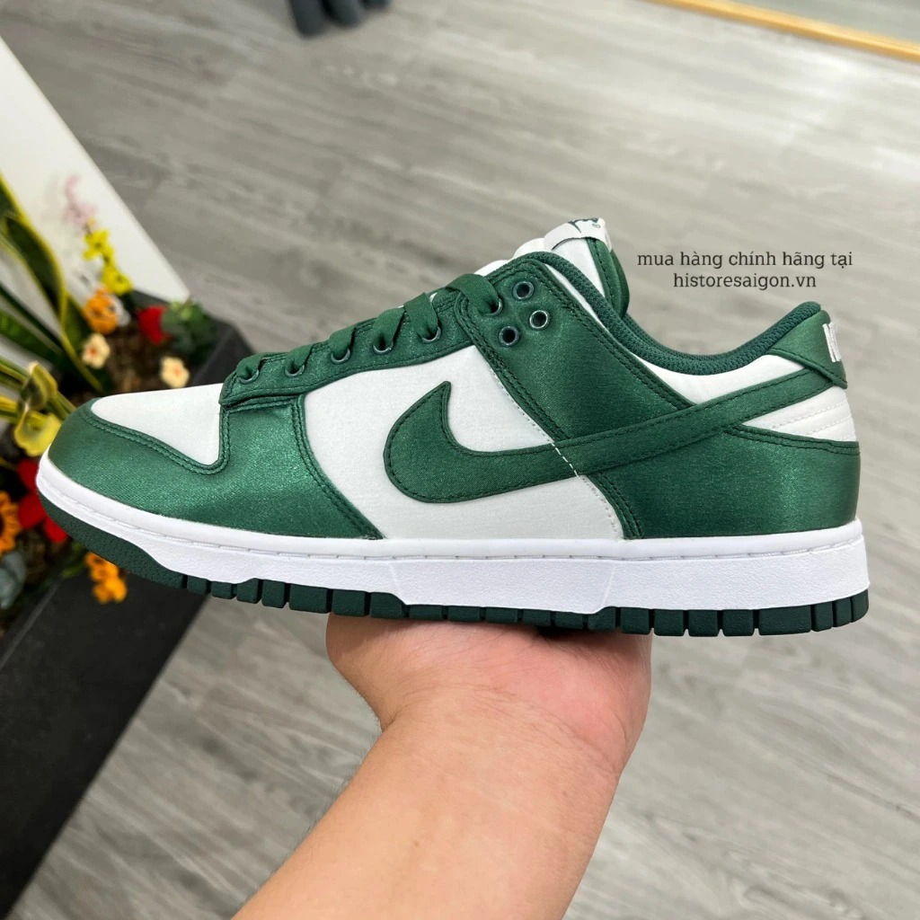 506 -  Giày Nike Dunk Low 'Michigan State' Satin Green - Code DX5931-100 / CW1590‑102 [HÀNG CHÍNH HÃNG]