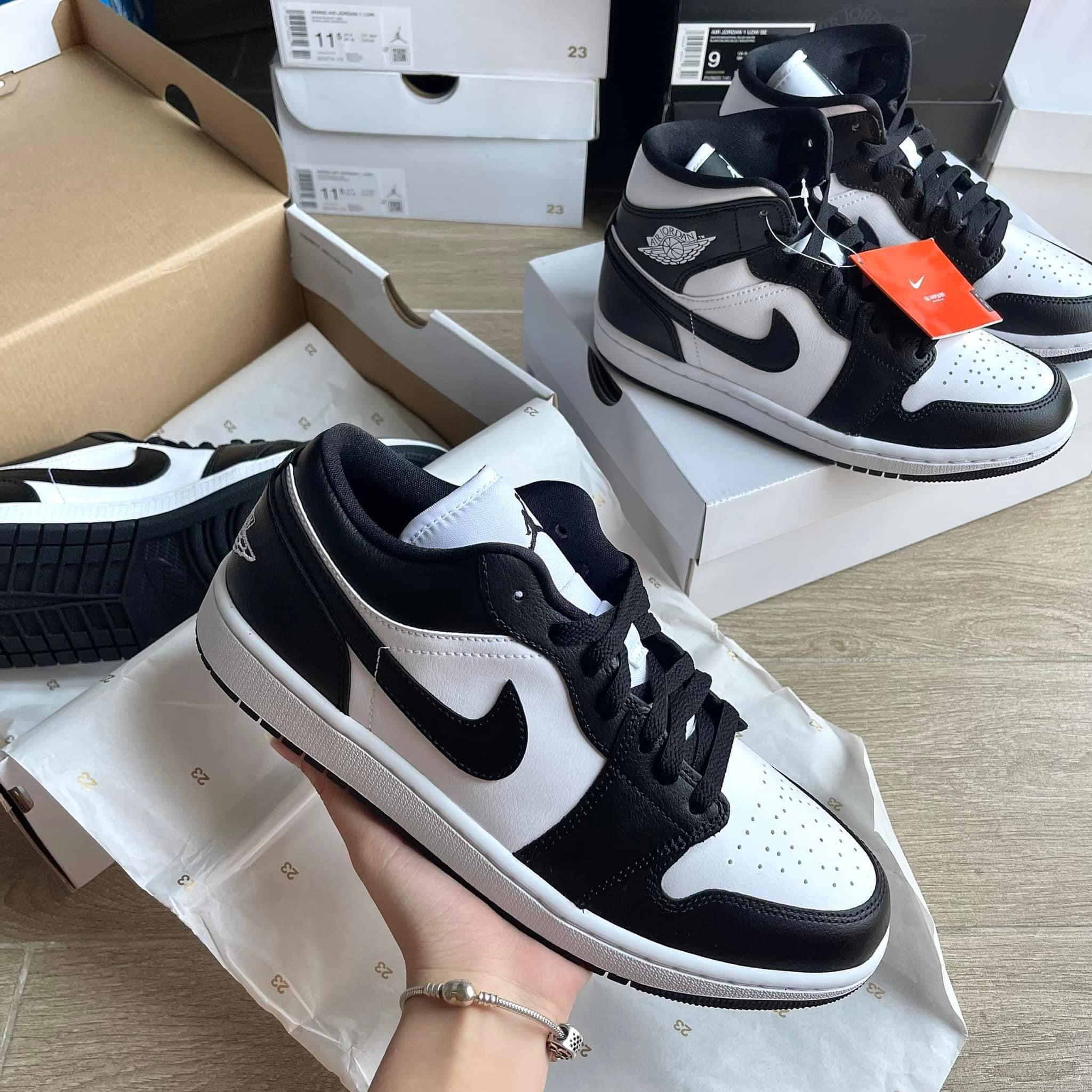 256 -  Giày Nike Air Jordan 1 Low Panda DC0774 101 [HÀNG CHÍNH HÃNG]