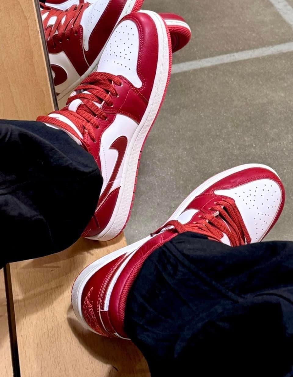 402 - Giày Nike Air Jordan 1 Low Dune Red FJ3465 160 [HÀNG CHÍNH HÃNG]