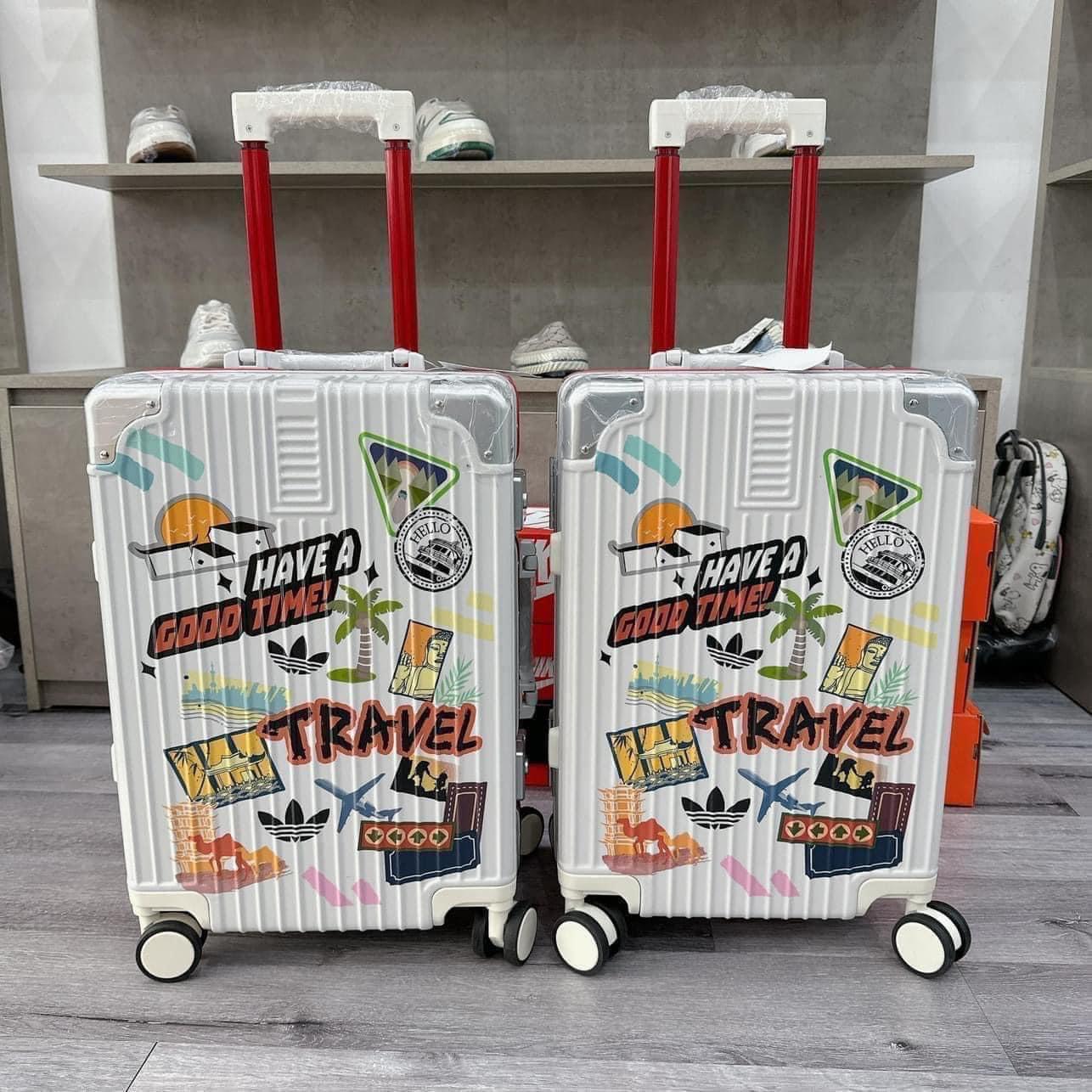 648 - Vali Adidas Travel Xách Tay Size Cabin 22 Xách Tay Trắng Sữa [HÀNG CHÍNH HÃNG]