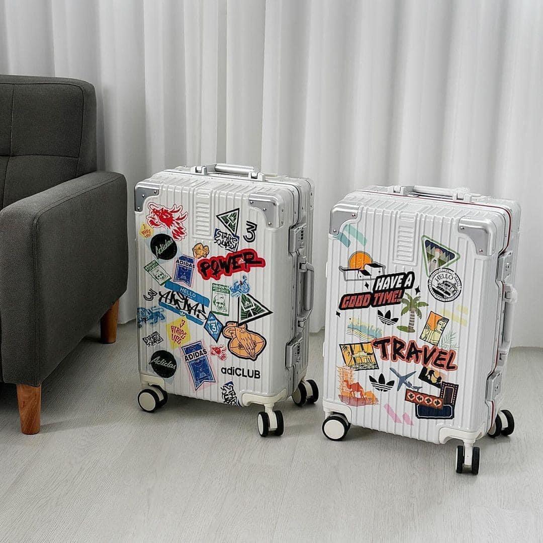 648 - Vali Adidas Travel Xách Tay Size Cabin 22 Xách Tay Trắng Sữa [HÀNG CHÍNH HÃNG]
