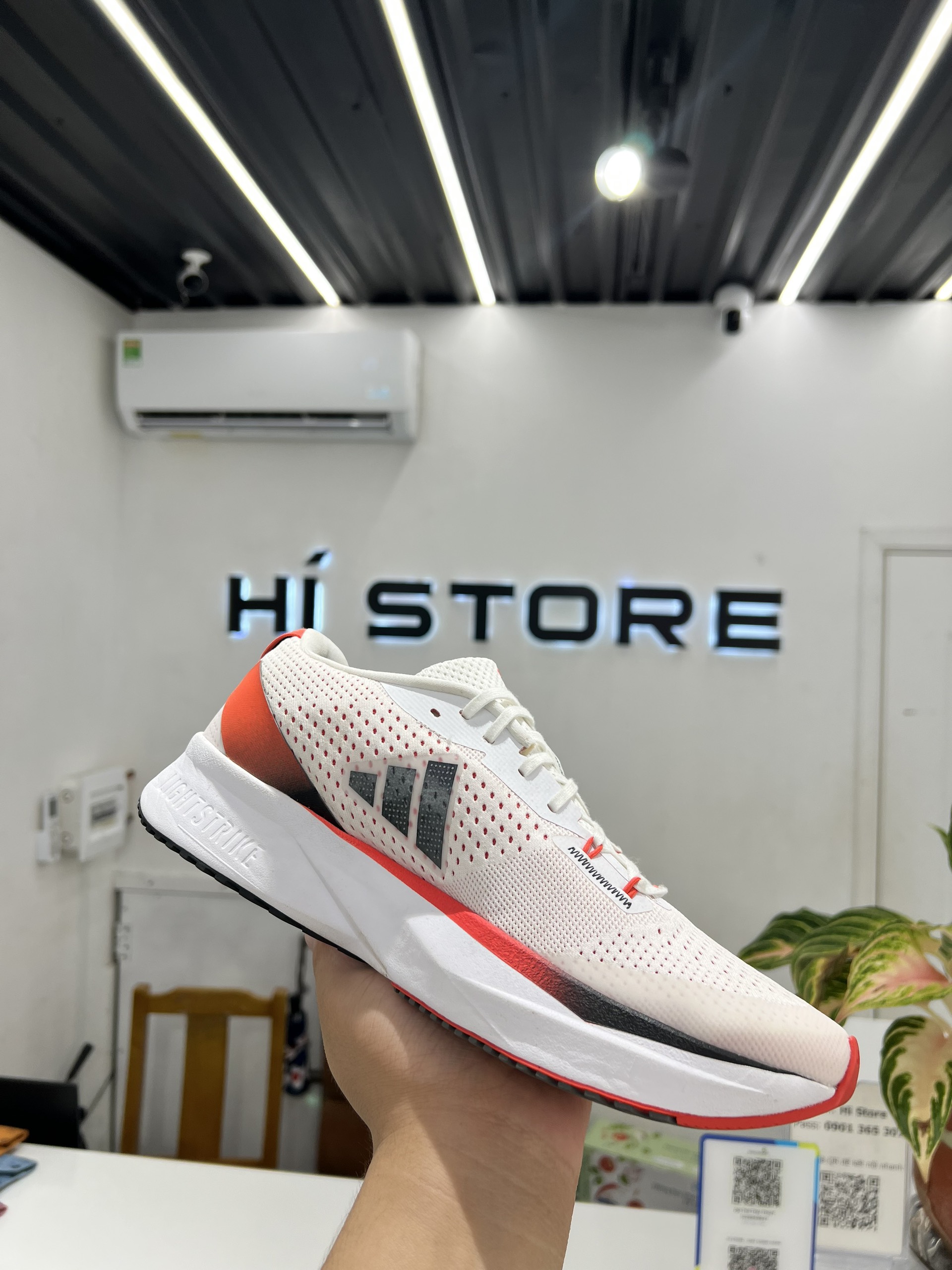 452 -  Giày Thể Thao Running Adidas Adizero - Trắng Đỏ [HÀNG CHÍNH HÃNG]