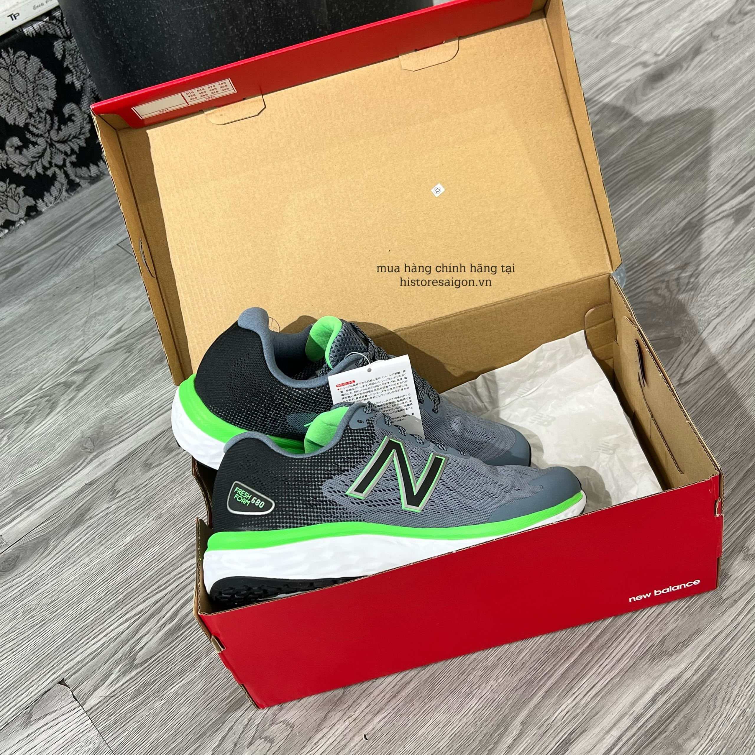 781 -  Giày New Balance 680 Fitness Running Neutral Gray - Code M680CG7 [HÀNG CHÍNH HÃNG]