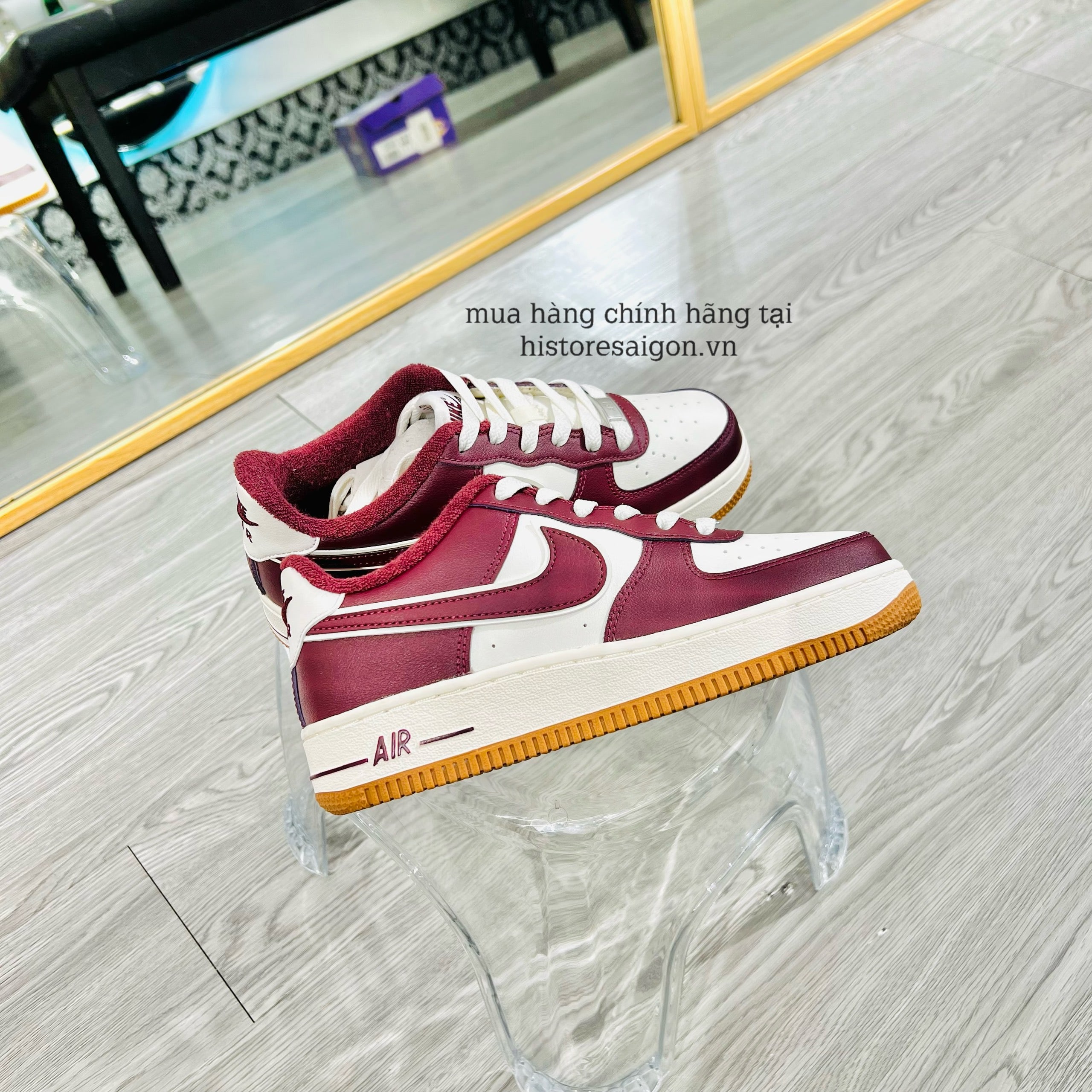 775 -  Giày Nike Air Force 1 GS Team Red Gum DQ5972 100  [HÀNG CHÍNH HÃNG]