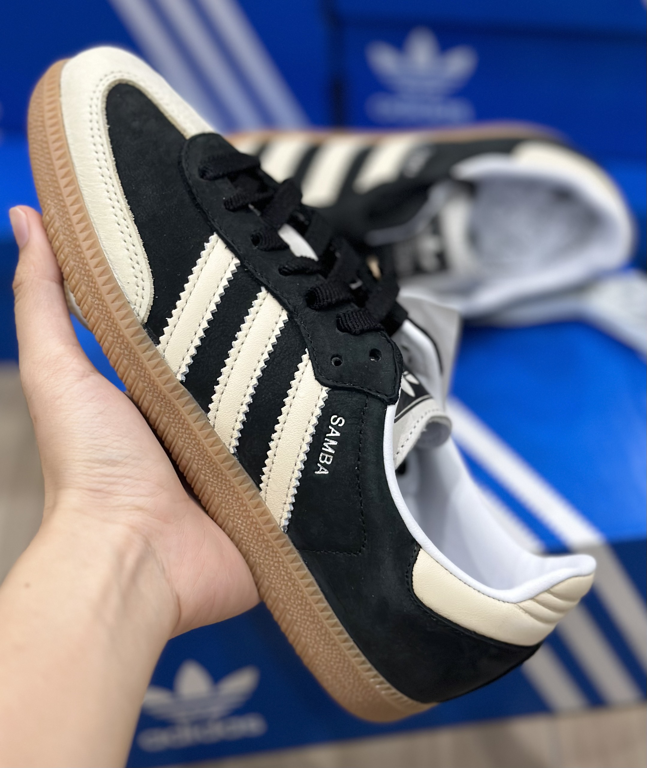813 - Giày Adidas Samba OG Black Wonder White IE5836 [HÀNG CHÍNH HÃNG]