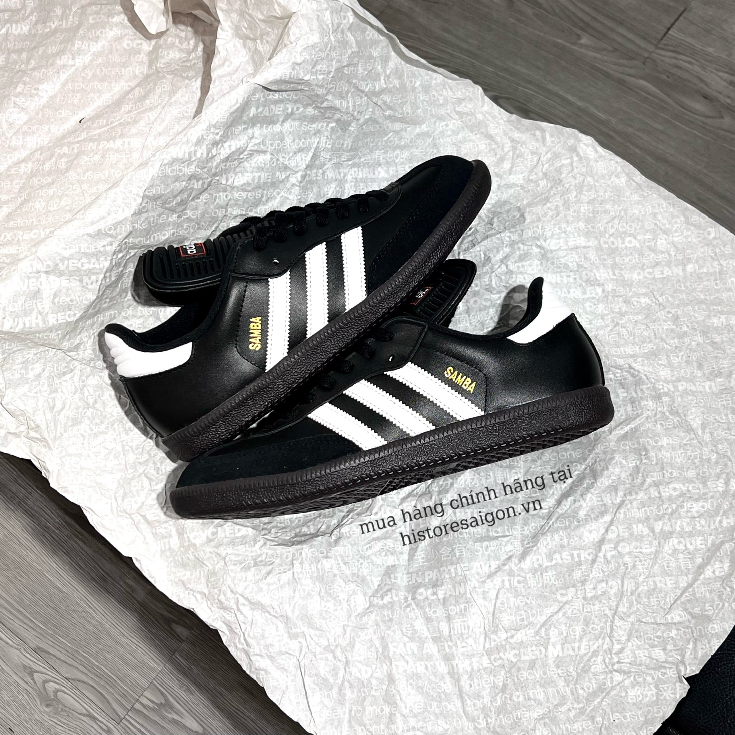 368 -  Giày Adidas Samba Classic - All Black - Code 034563 [HÀNG CHÍNH HÃNG]